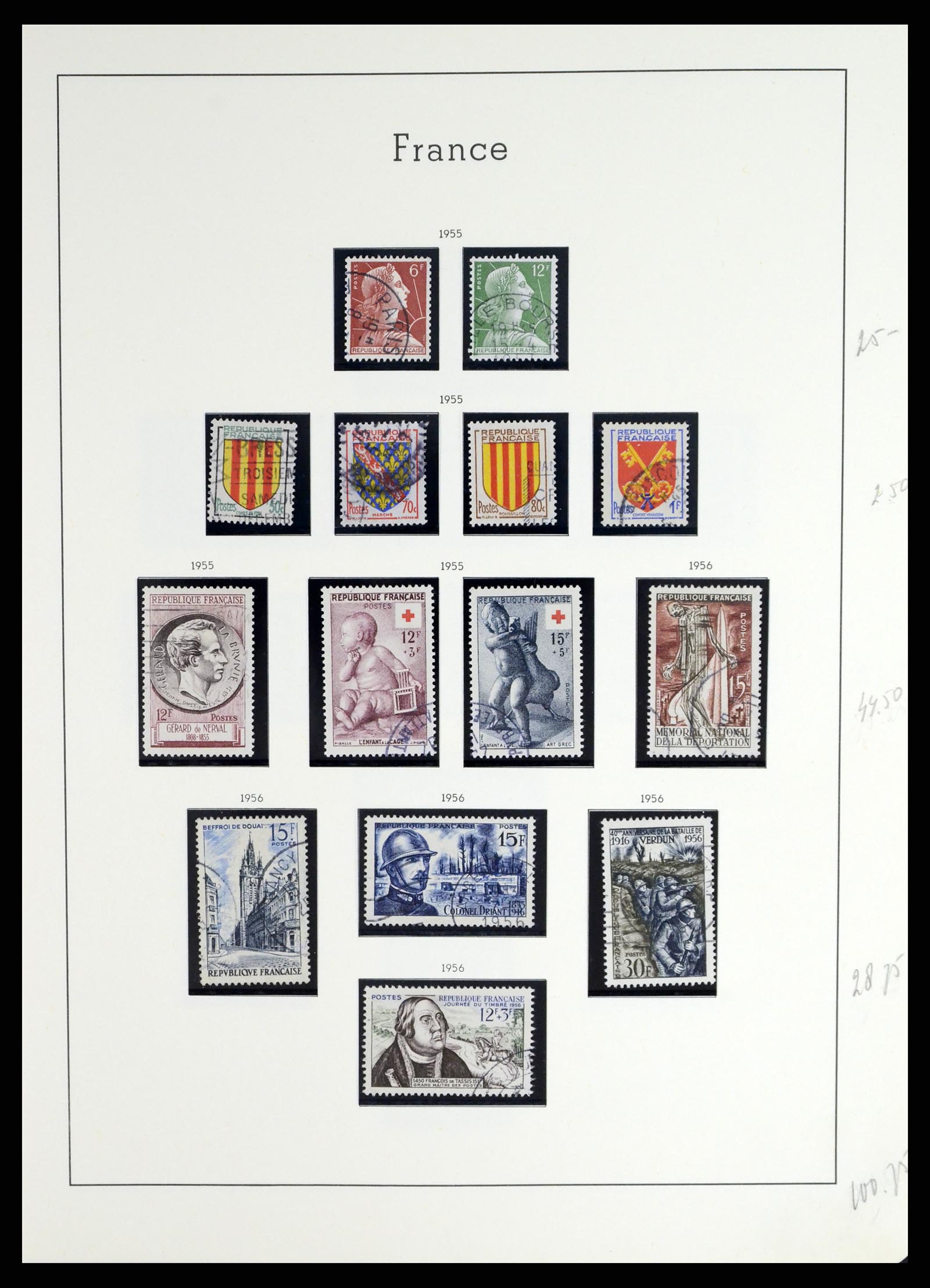 37415 078 - Postzegelverzameling 37415 Frankrijk 1849-2005.