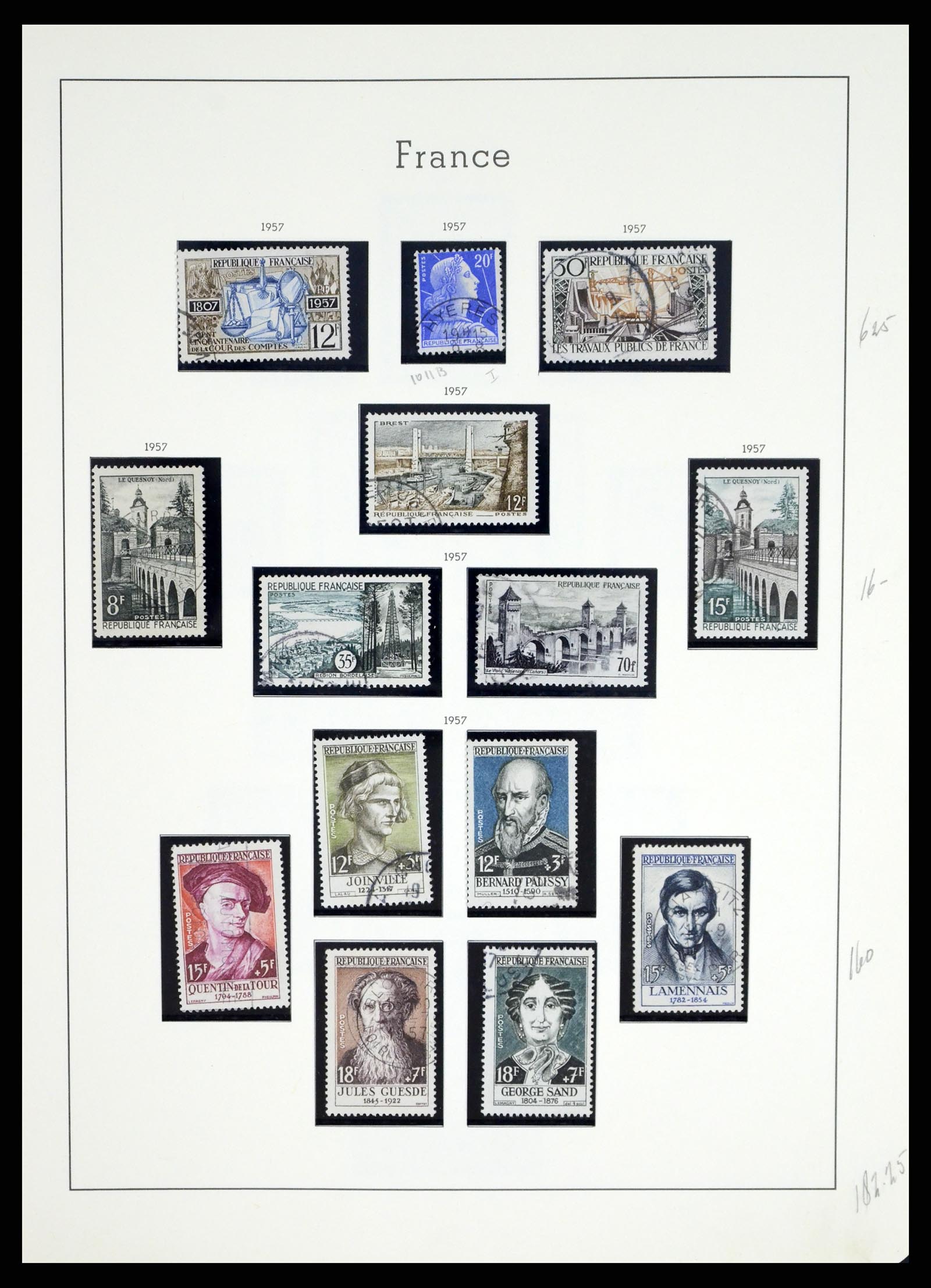 37415 083 - Postzegelverzameling 37415 Frankrijk 1849-2005.