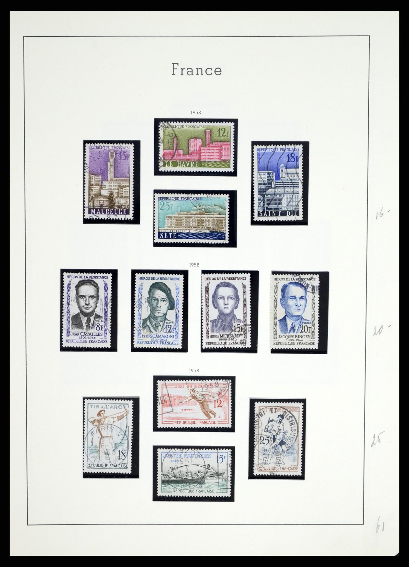 37415 087 - Postzegelverzameling 37415 Frankrijk 1849-2005.
