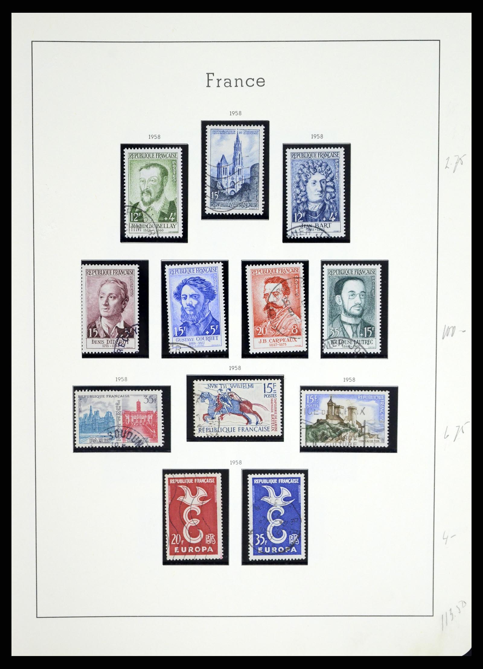 37415 088 - Postzegelverzameling 37415 Frankrijk 1849-2005.