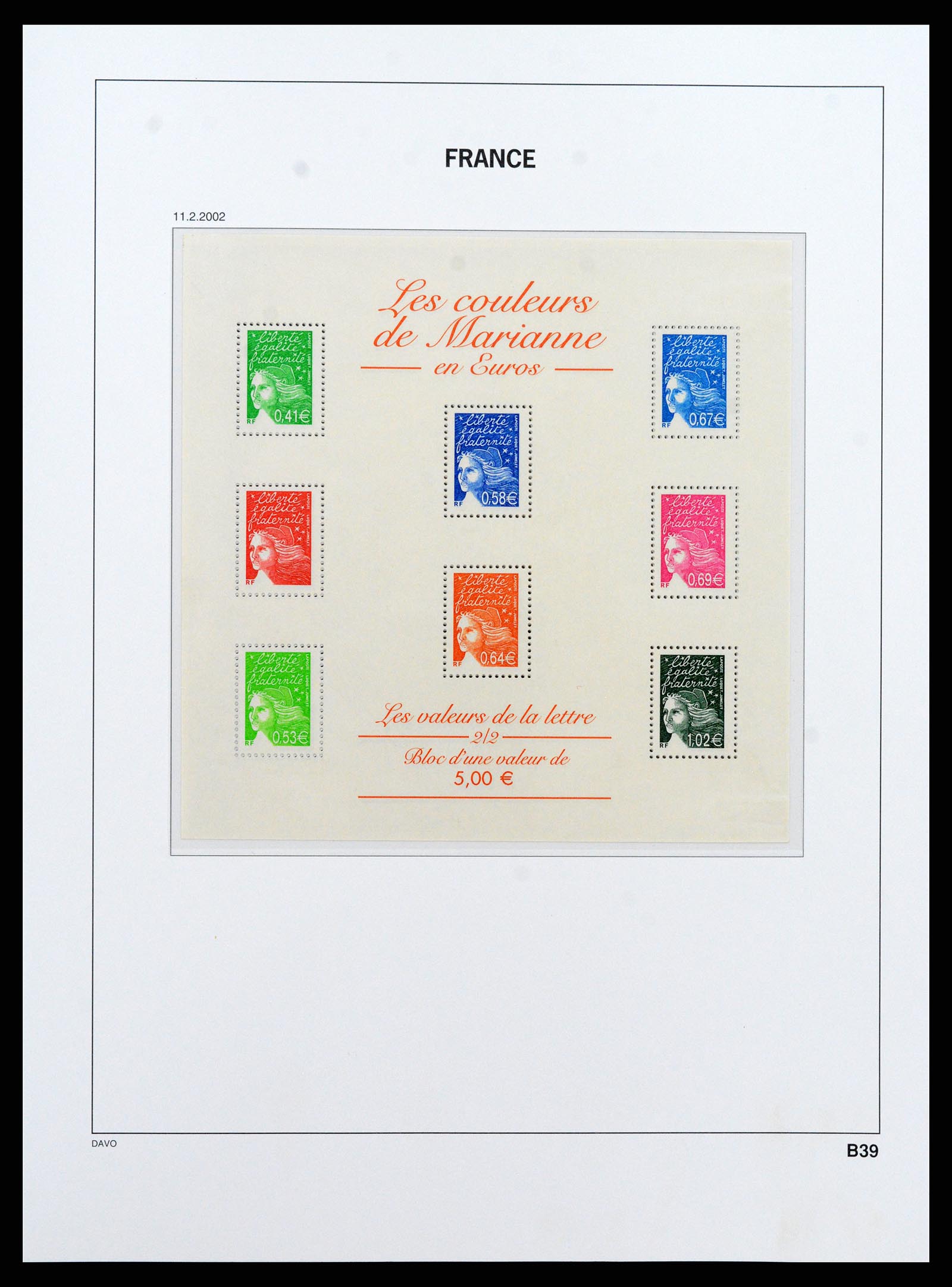 37415 404 - Postzegelverzameling 37415 Frankrijk 1849-2005.