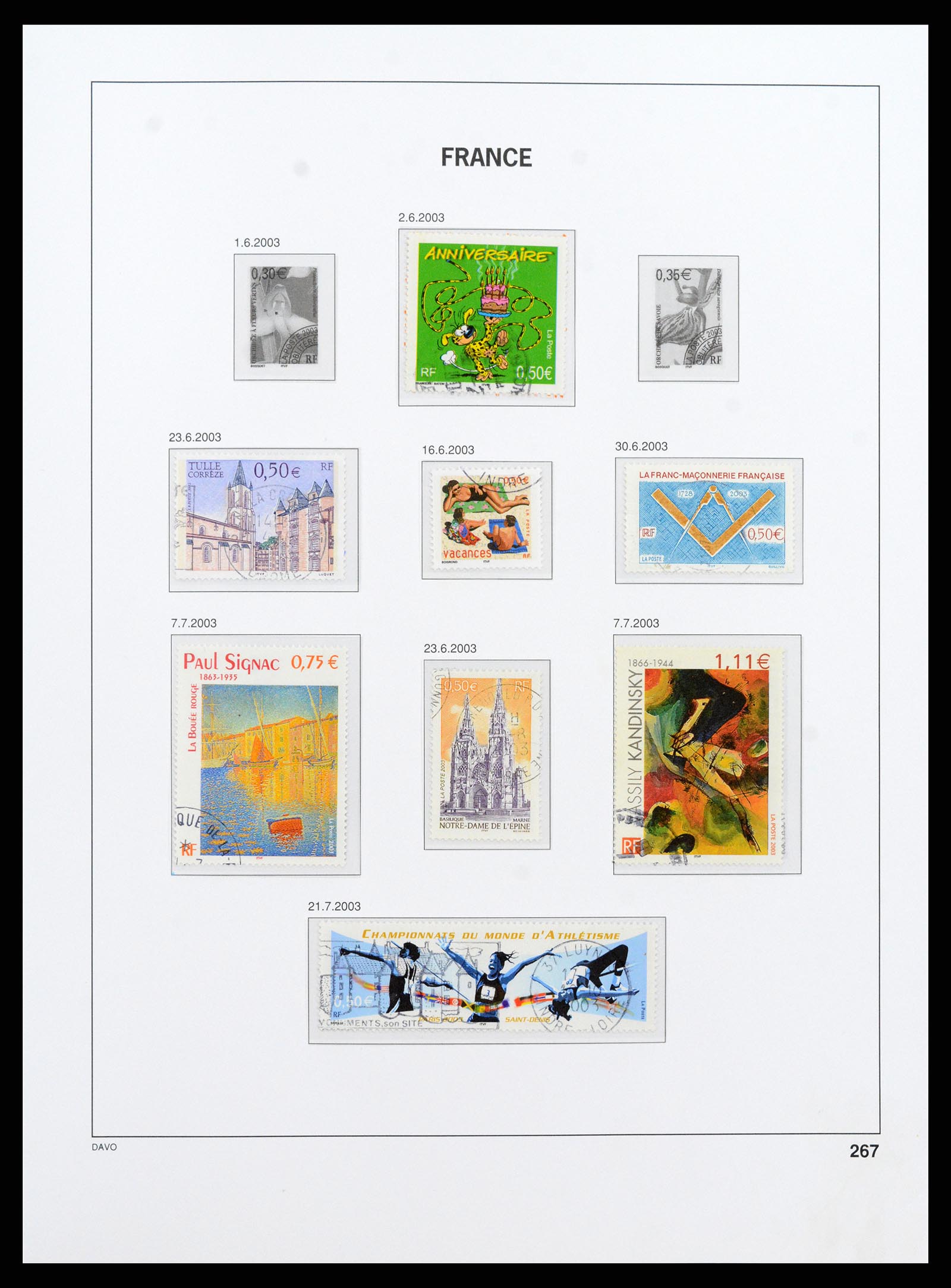 37415 410 - Postzegelverzameling 37415 Frankrijk 1849-2005.