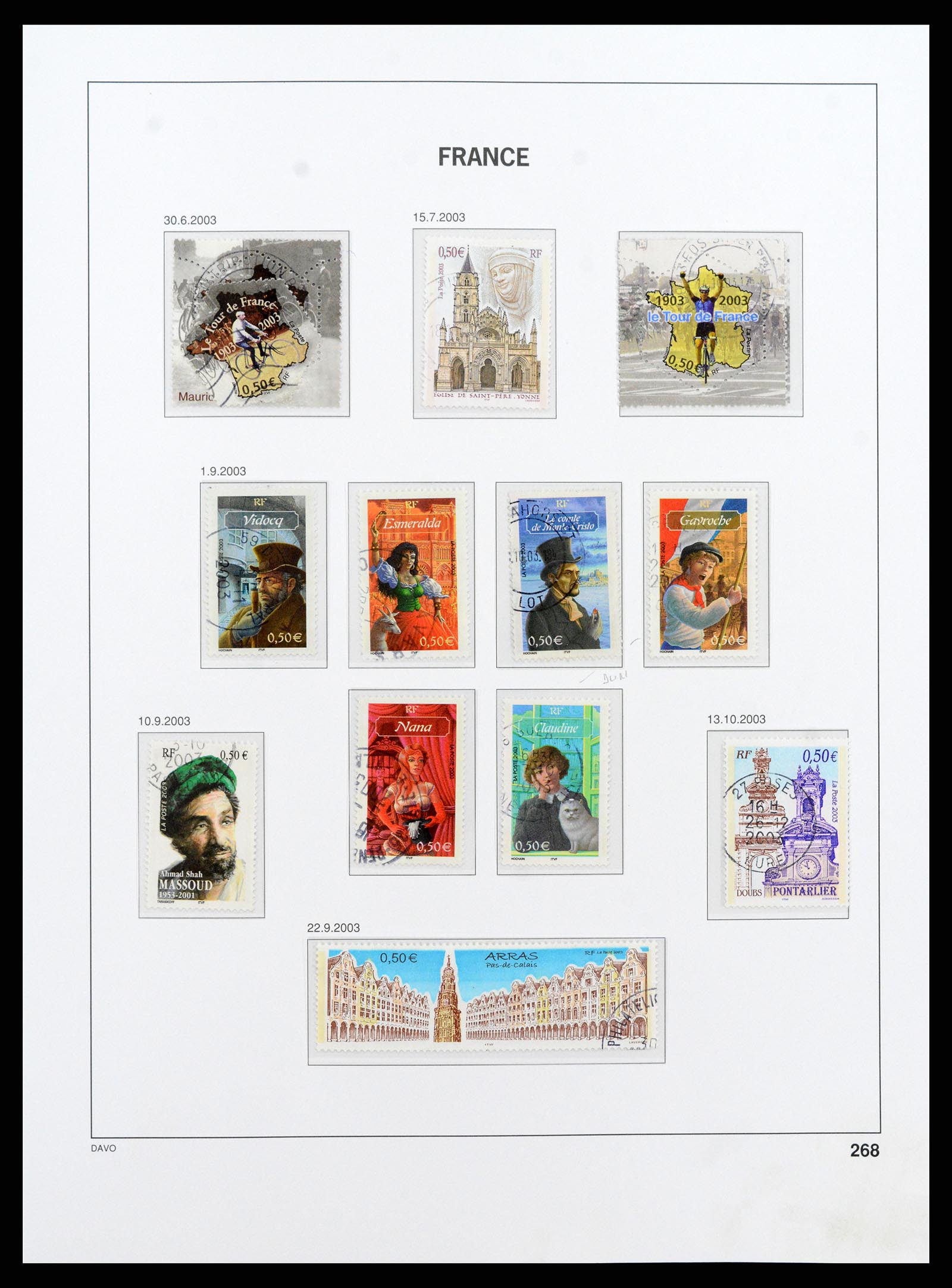 37415 411 - Postzegelverzameling 37415 Frankrijk 1849-2005.