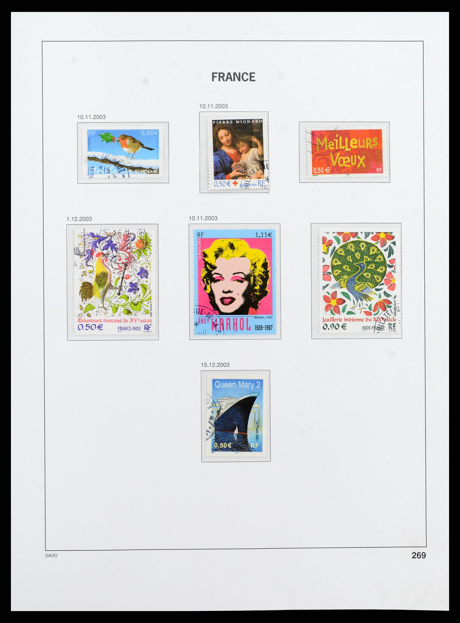 37415 412 - Postzegelverzameling 37415 Frankrijk 1849-2005.