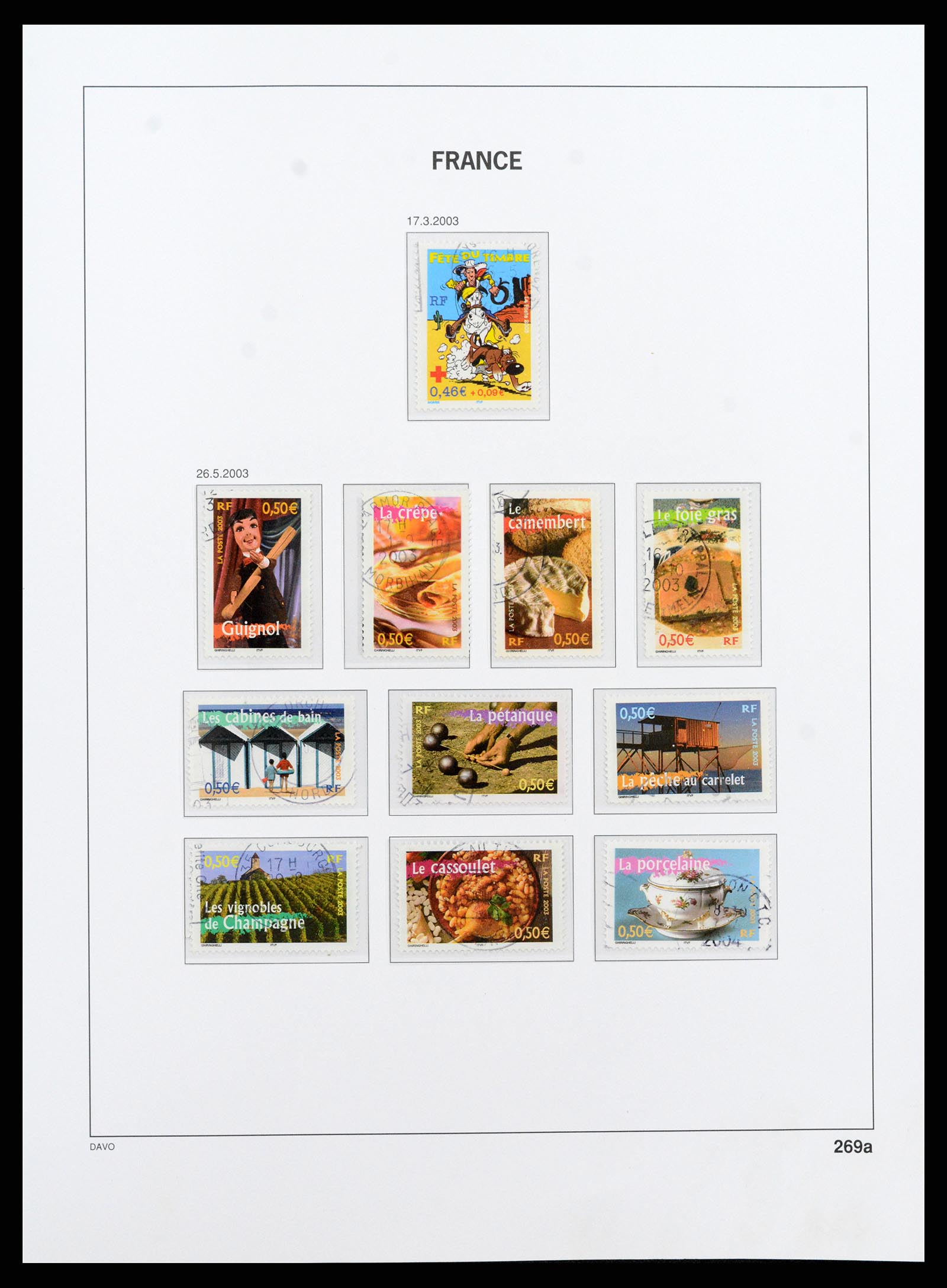 37415 413 - Postzegelverzameling 37415 Frankrijk 1849-2005.