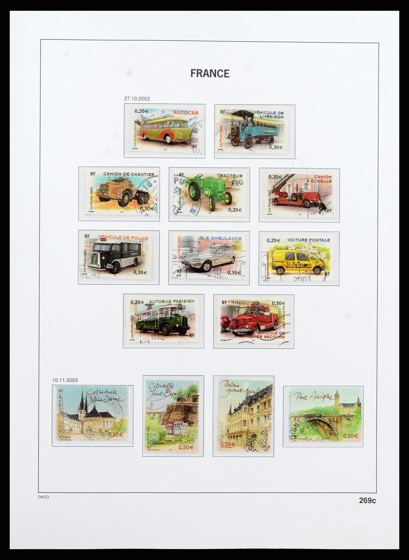 37415 415 - Postzegelverzameling 37415 Frankrijk 1849-2005.