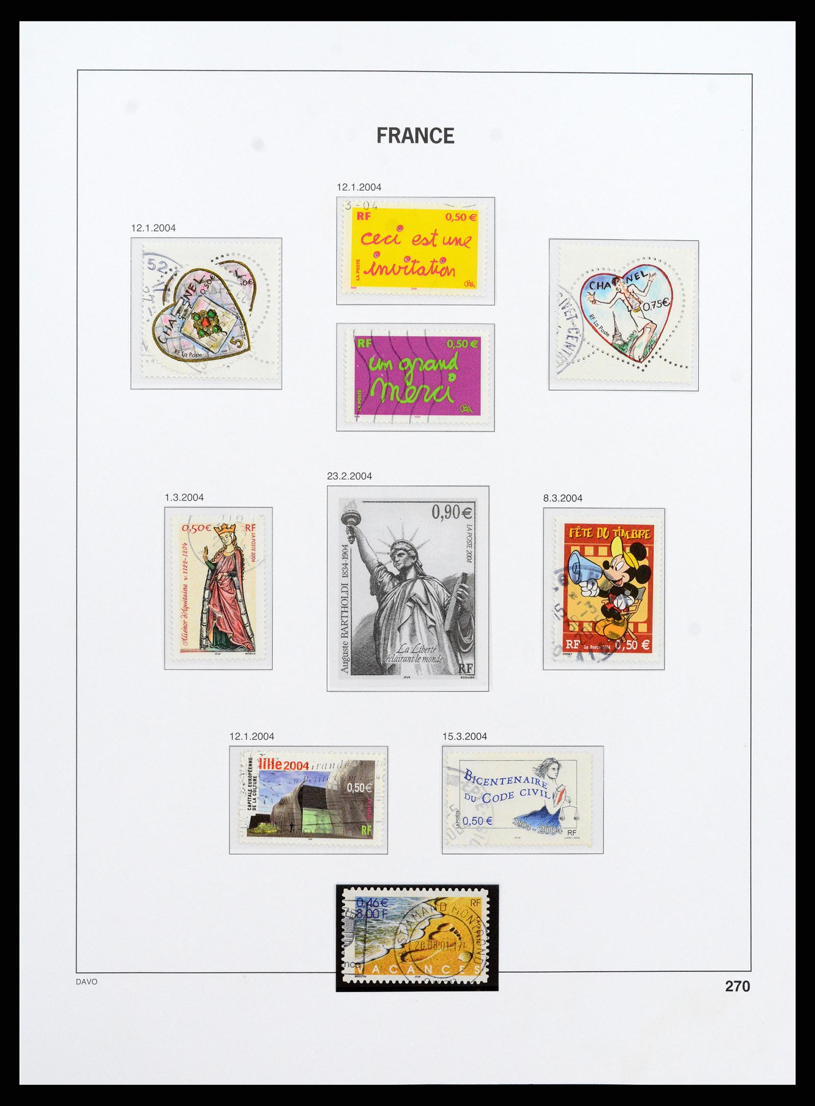 37415 419 - Postzegelverzameling 37415 Frankrijk 1849-2005.