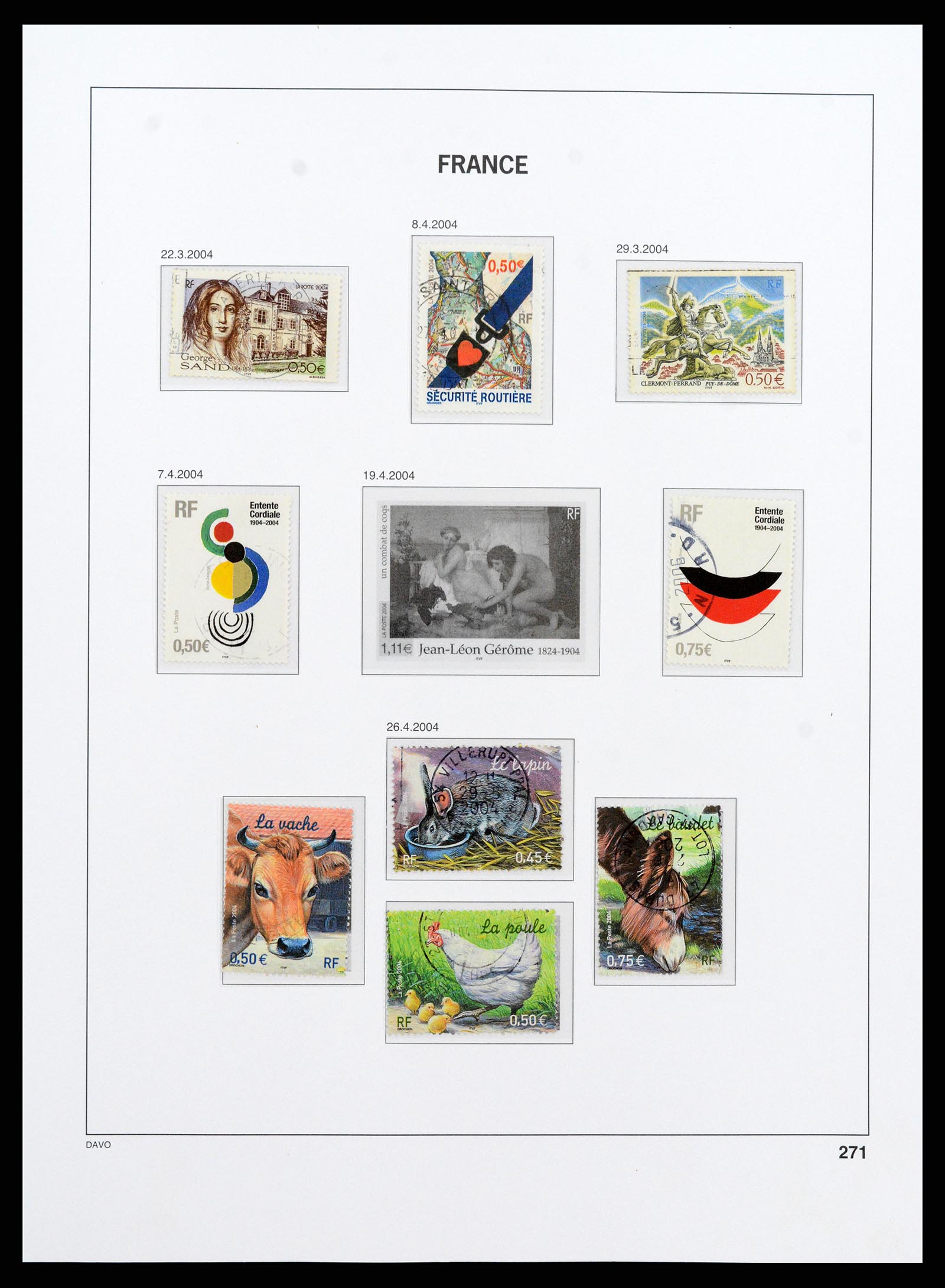 37415 420 - Postzegelverzameling 37415 Frankrijk 1849-2005.