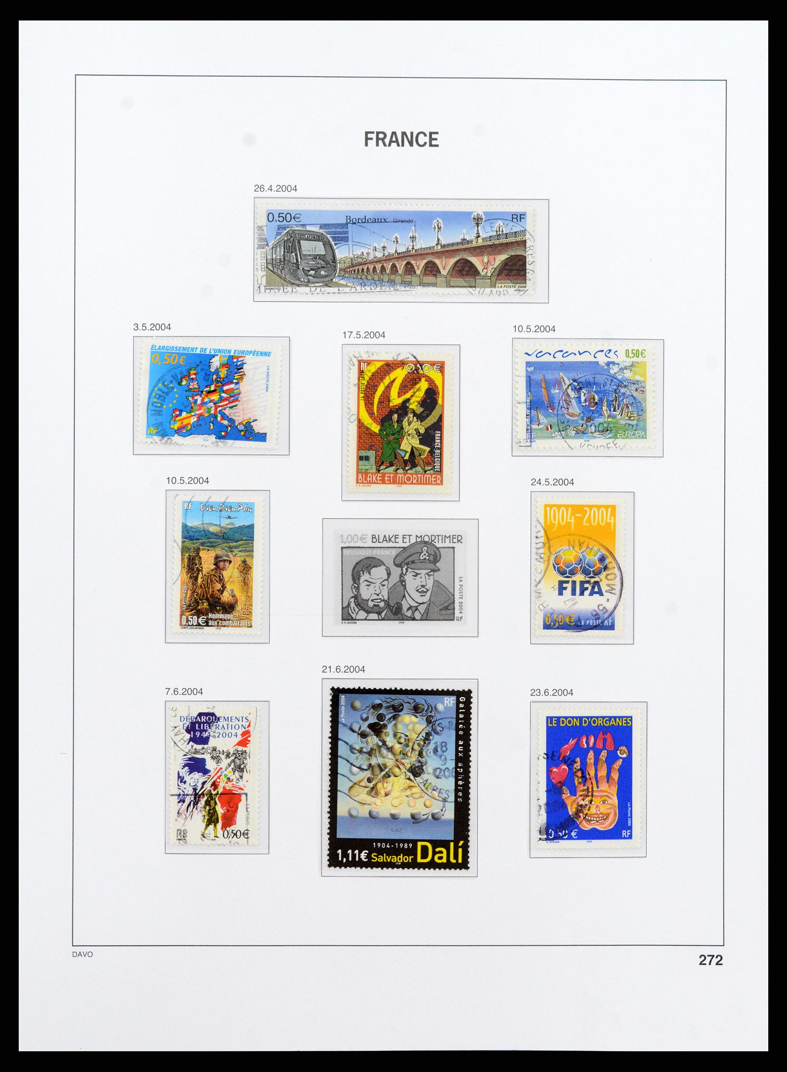 37415 421 - Postzegelverzameling 37415 Frankrijk 1849-2005.