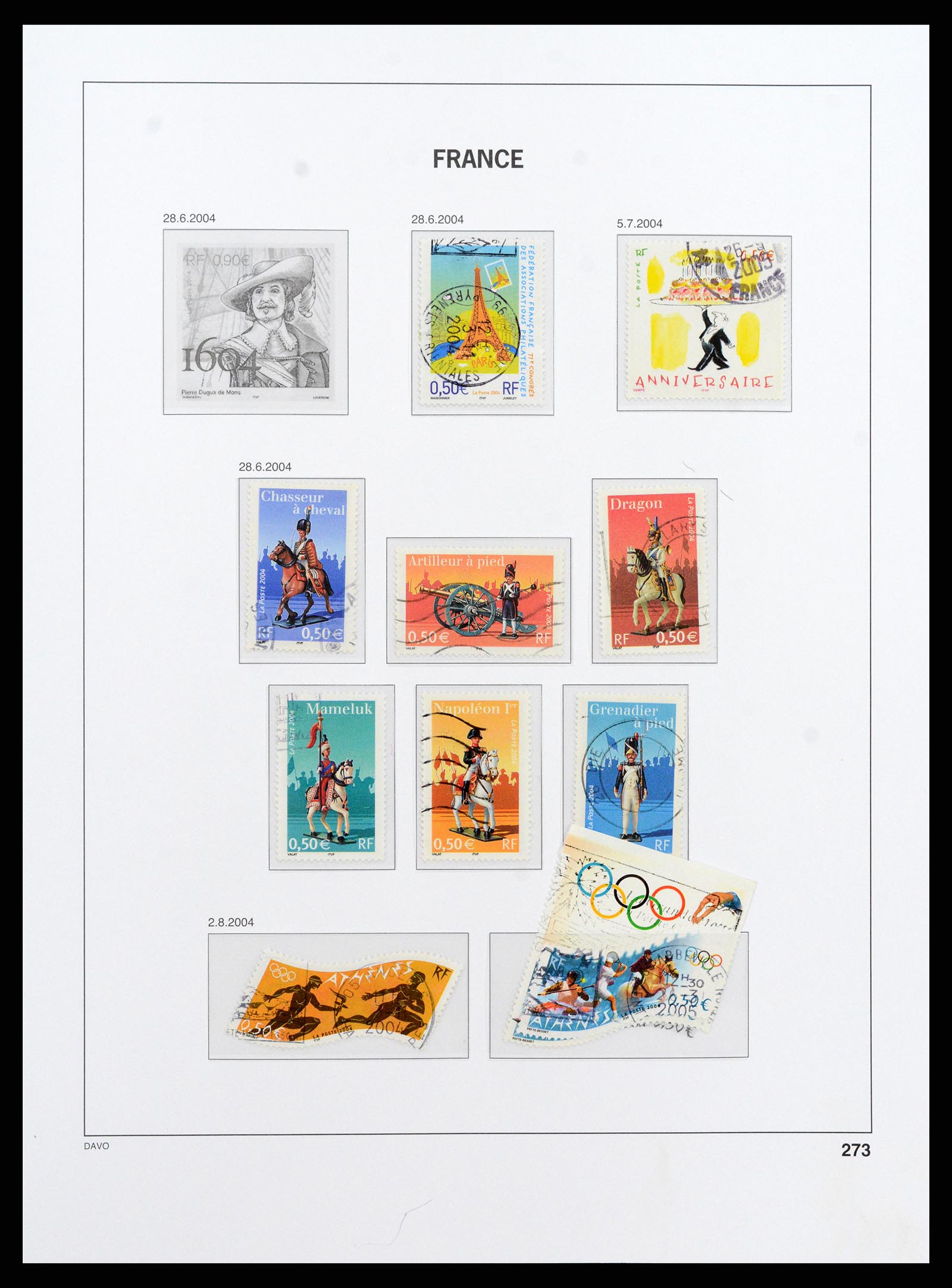 37415 422 - Postzegelverzameling 37415 Frankrijk 1849-2005.