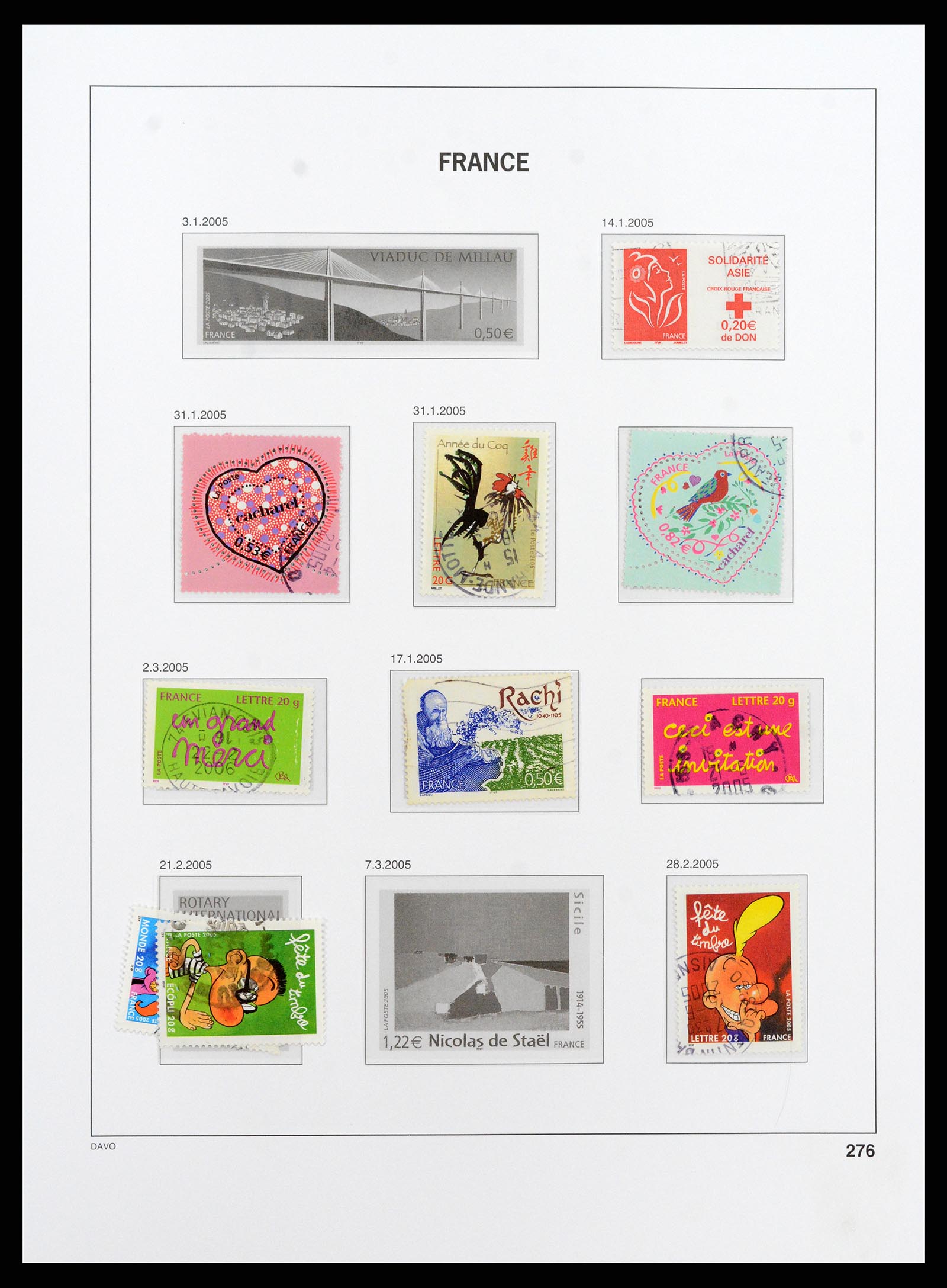37415 438 - Postzegelverzameling 37415 Frankrijk 1849-2005.