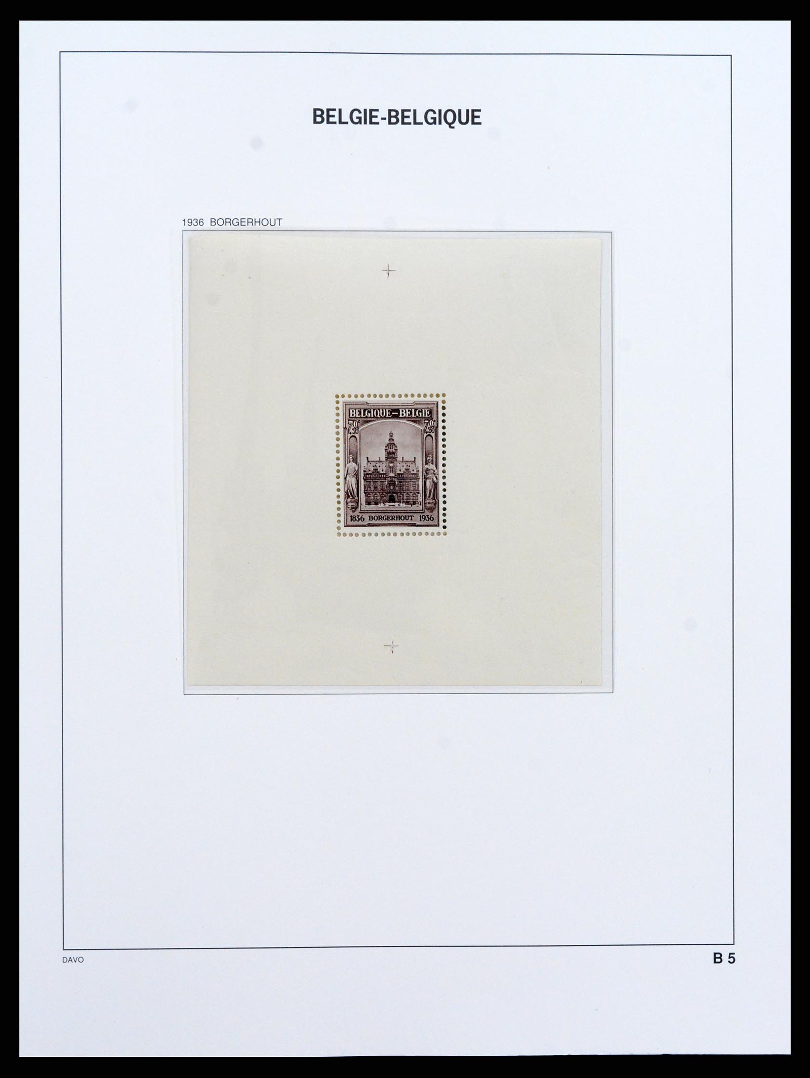 37416 005 - Postzegelverzameling 37416 België blokken 1924-2006.