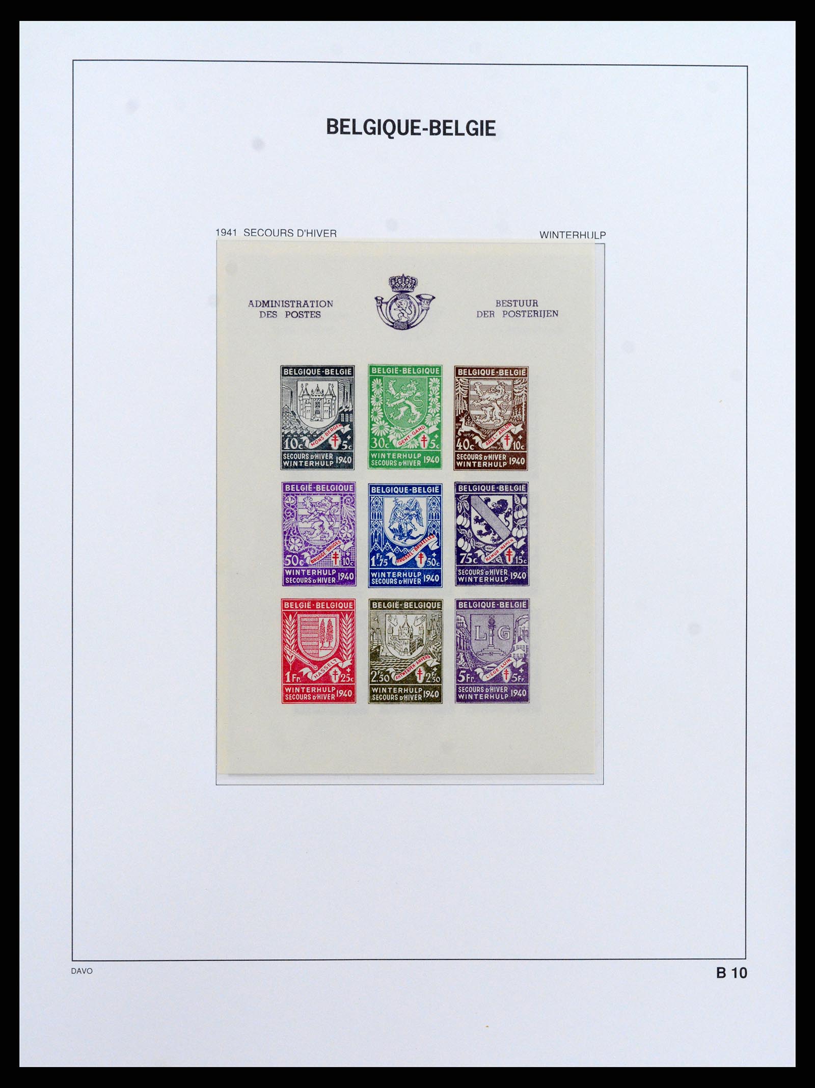 37416 010 - Postzegelverzameling 37416 België blokken 1924-2006.