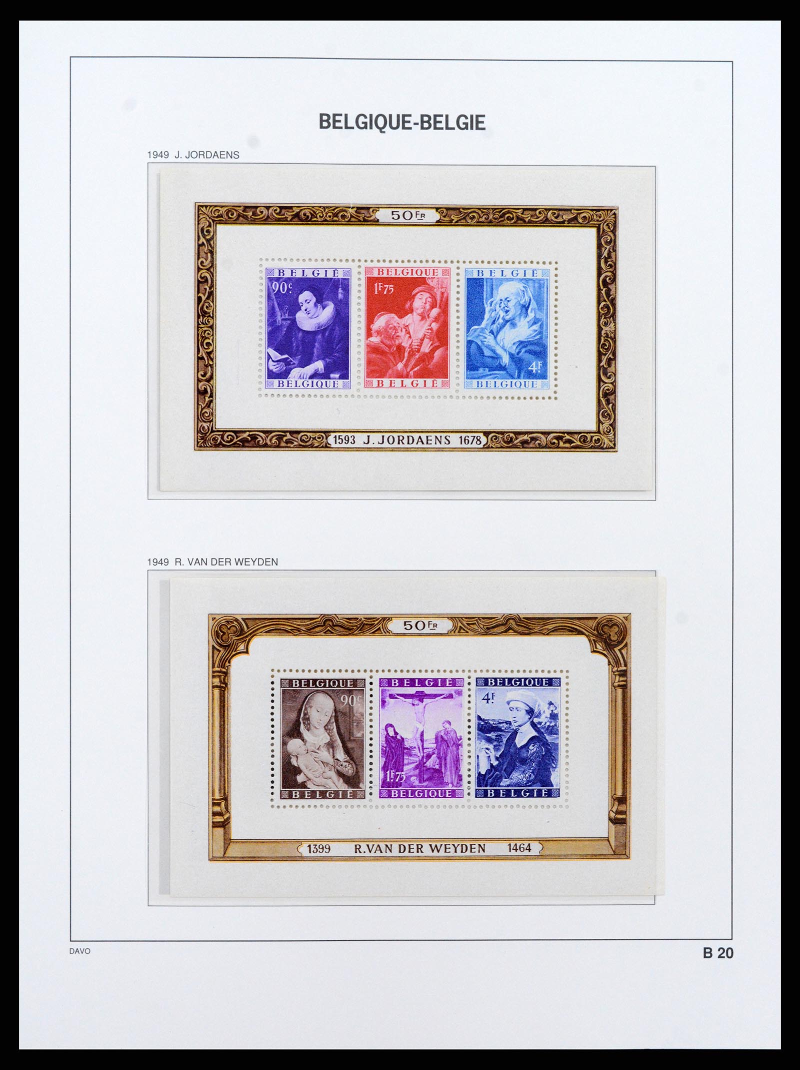 37416 021 - Stamp collection 37416 Belgium sheetlets 1924-2006.