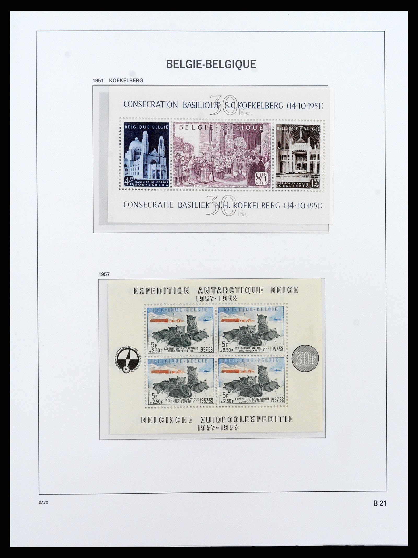 37416 022 - Postzegelverzameling 37416 België blokken 1924-2006.