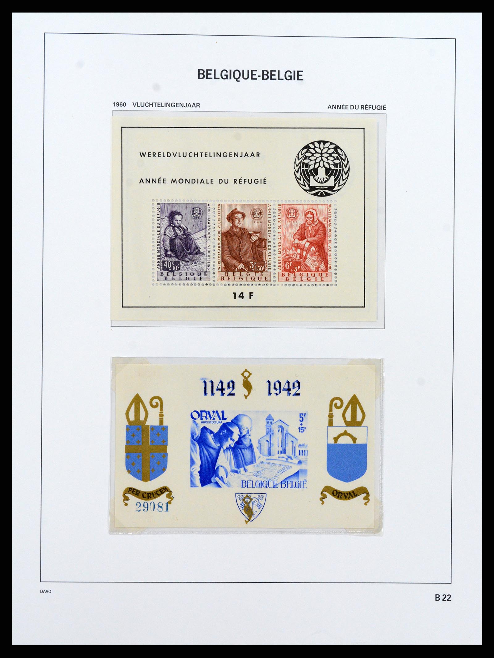 37416 023 - Postzegelverzameling 37416 België blokken 1924-2006.