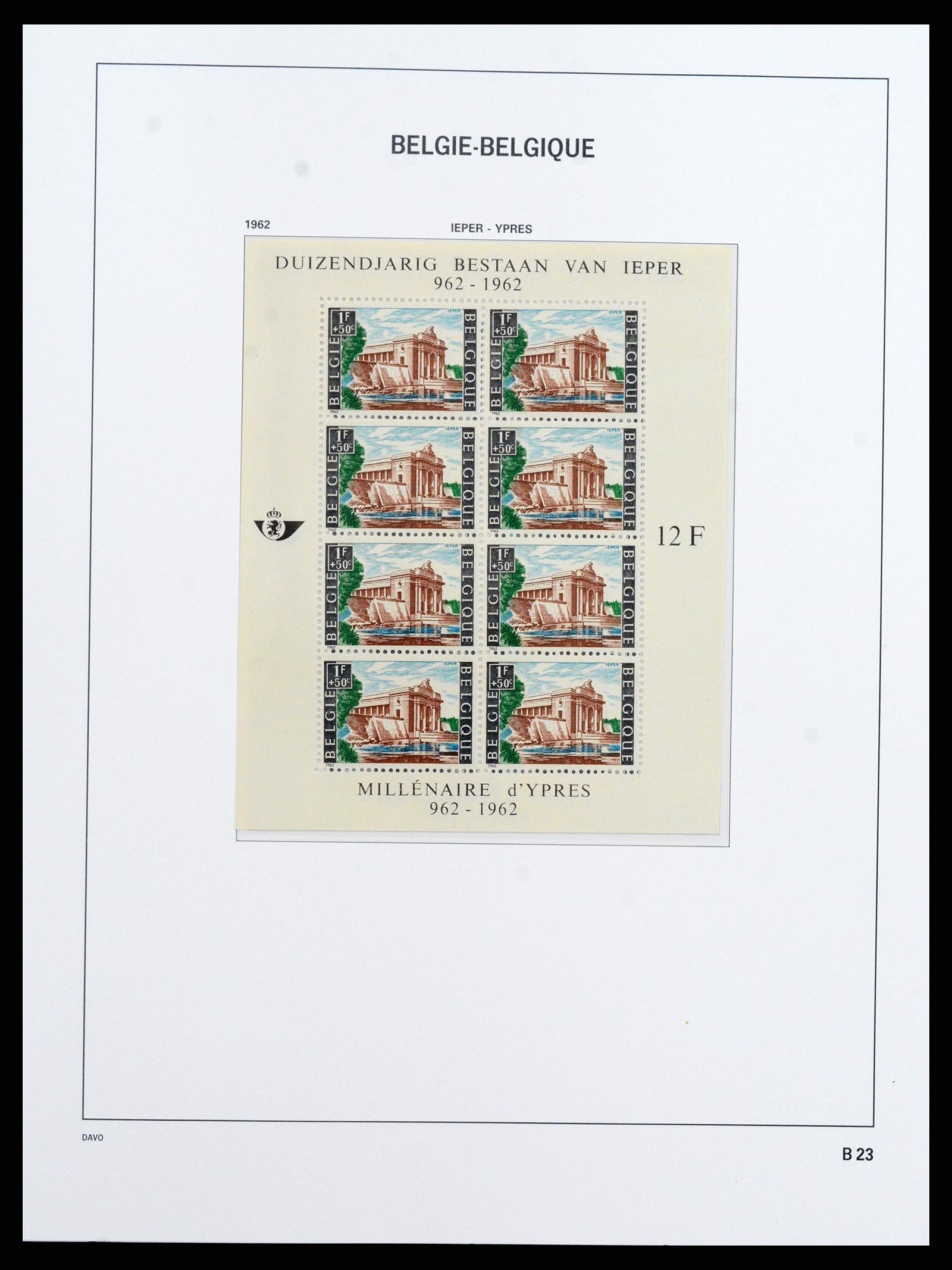37416 024 - Stamp collection 37416 Belgium sheetlets 1924-2006.