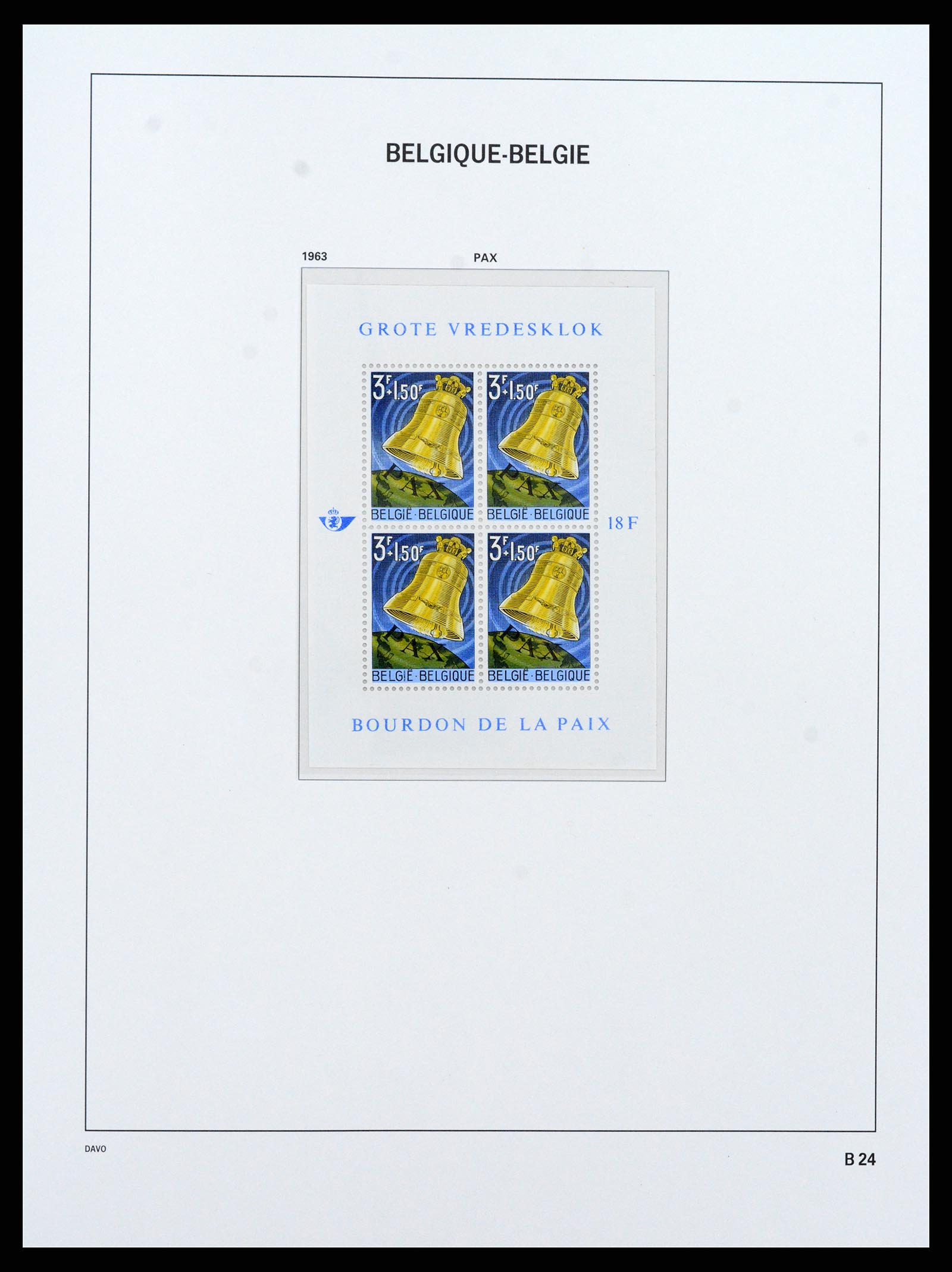37416 025 - Postzegelverzameling 37416 België blokken 1924-2006.