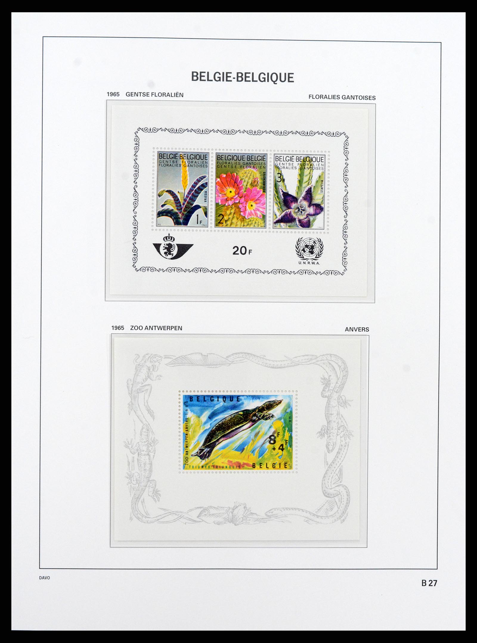 37416 028 - Postzegelverzameling 37416 België blokken 1924-2006.