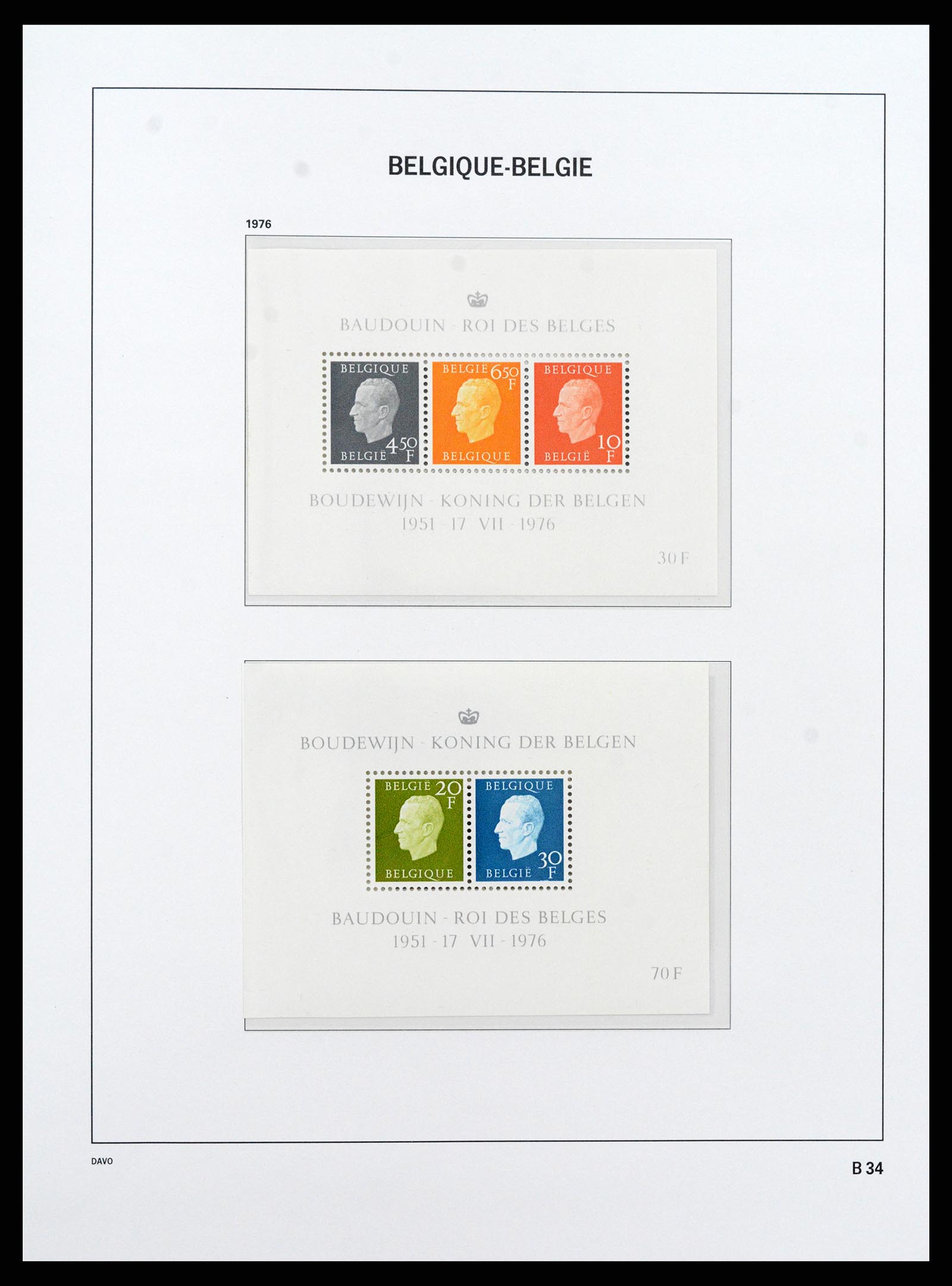 37416 035 - Postzegelverzameling 37416 België blokken 1924-2006.