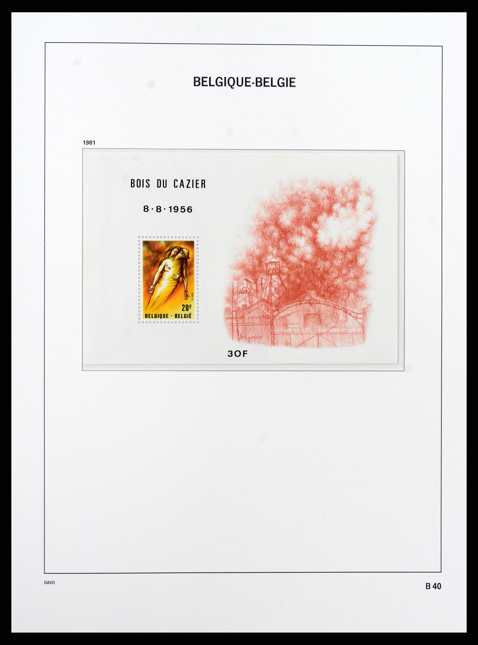 37416 041 - Postzegelverzameling 37416 België blokken 1924-2006.