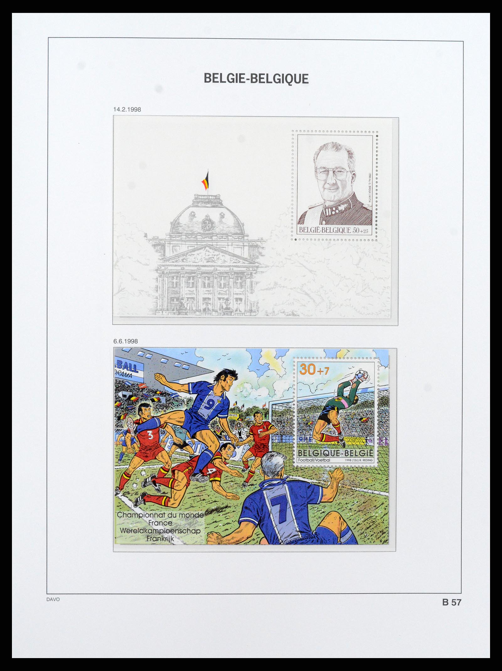 37416 058 - Postzegelverzameling 37416 België blokken 1924-2006.