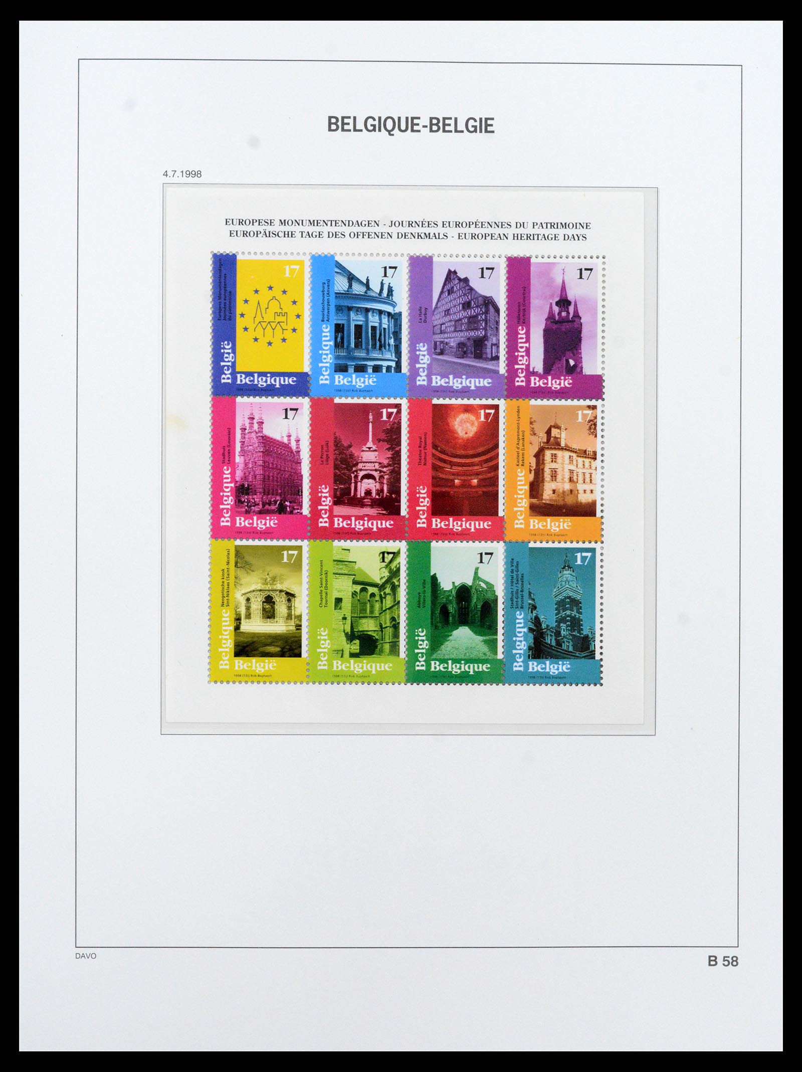 37416 059 - Postzegelverzameling 37416 België blokken 1924-2006.