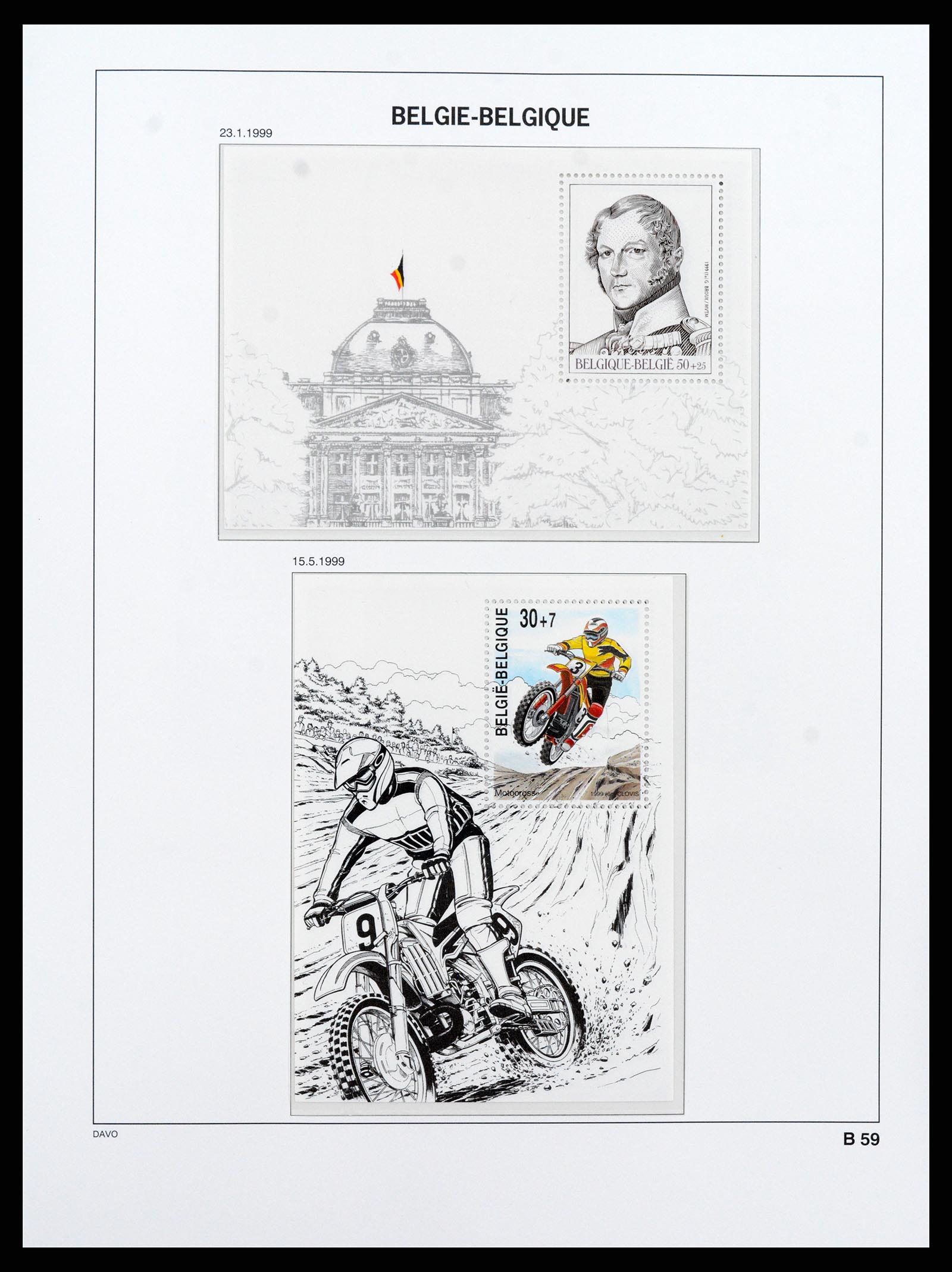 37416 060 - Postzegelverzameling 37416 België blokken 1924-2006.