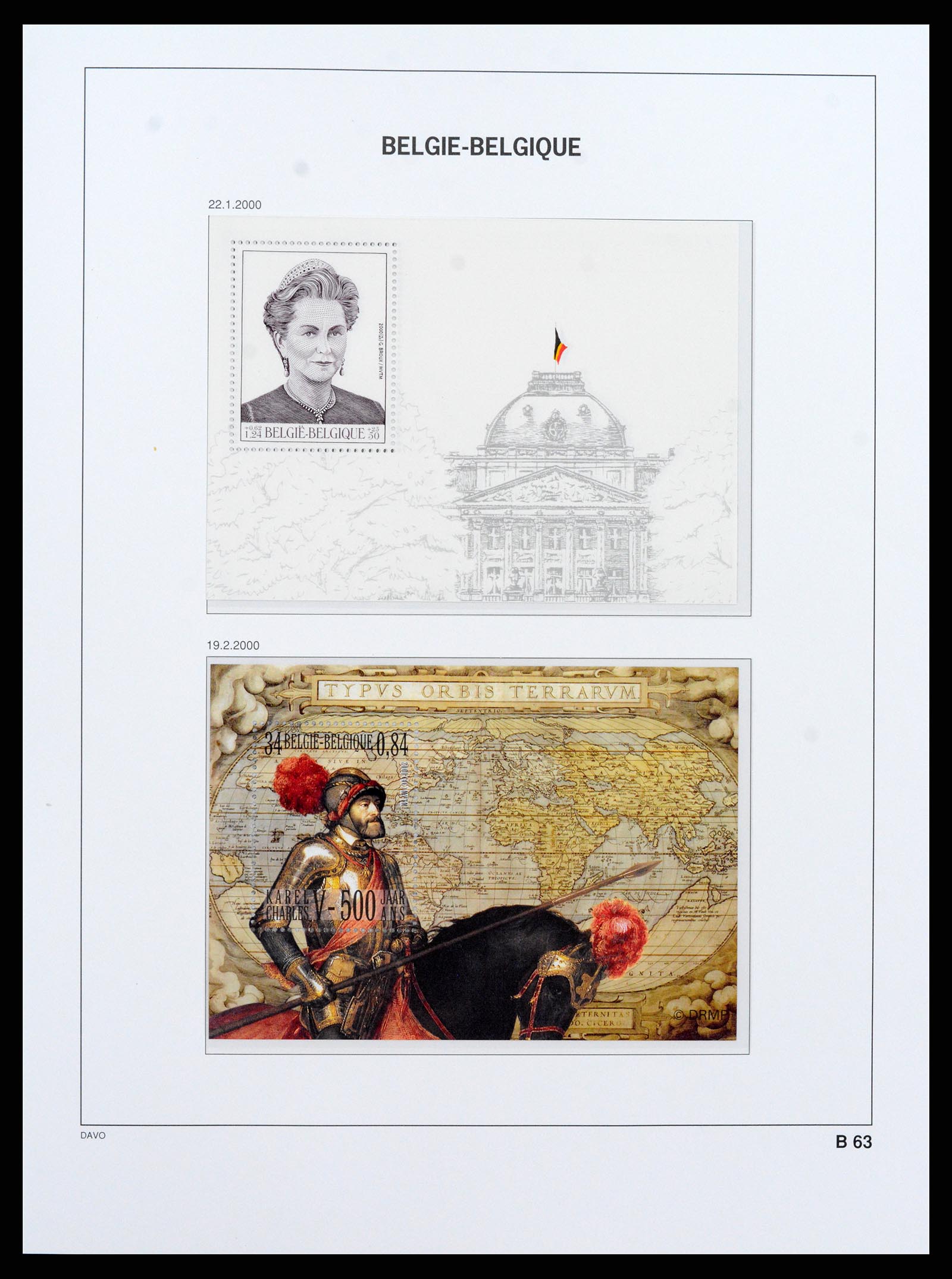 37416 065 - Postzegelverzameling 37416 België blokken 1924-2006.