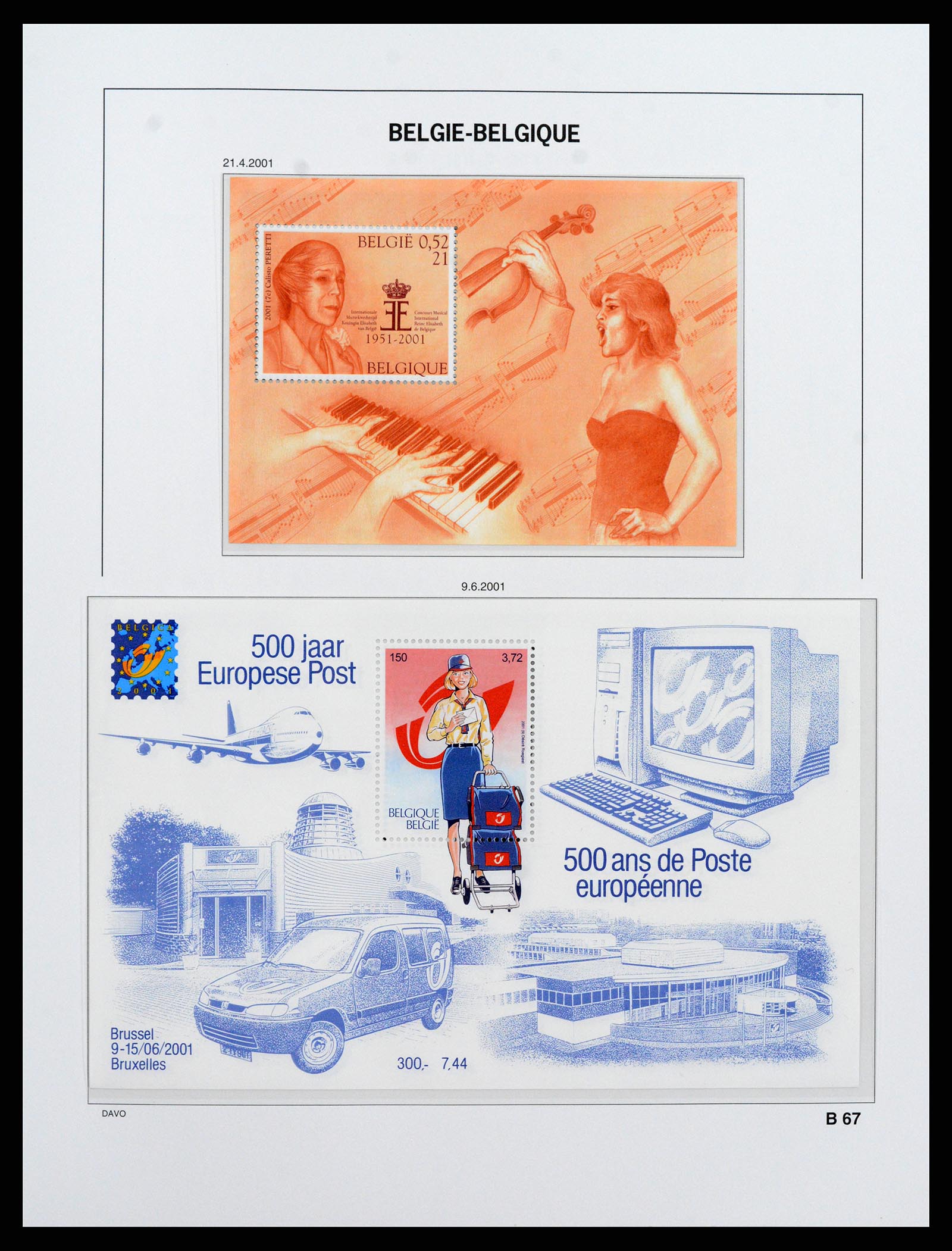 37416 073 - Postzegelverzameling 37416 België blokken 1924-2006.