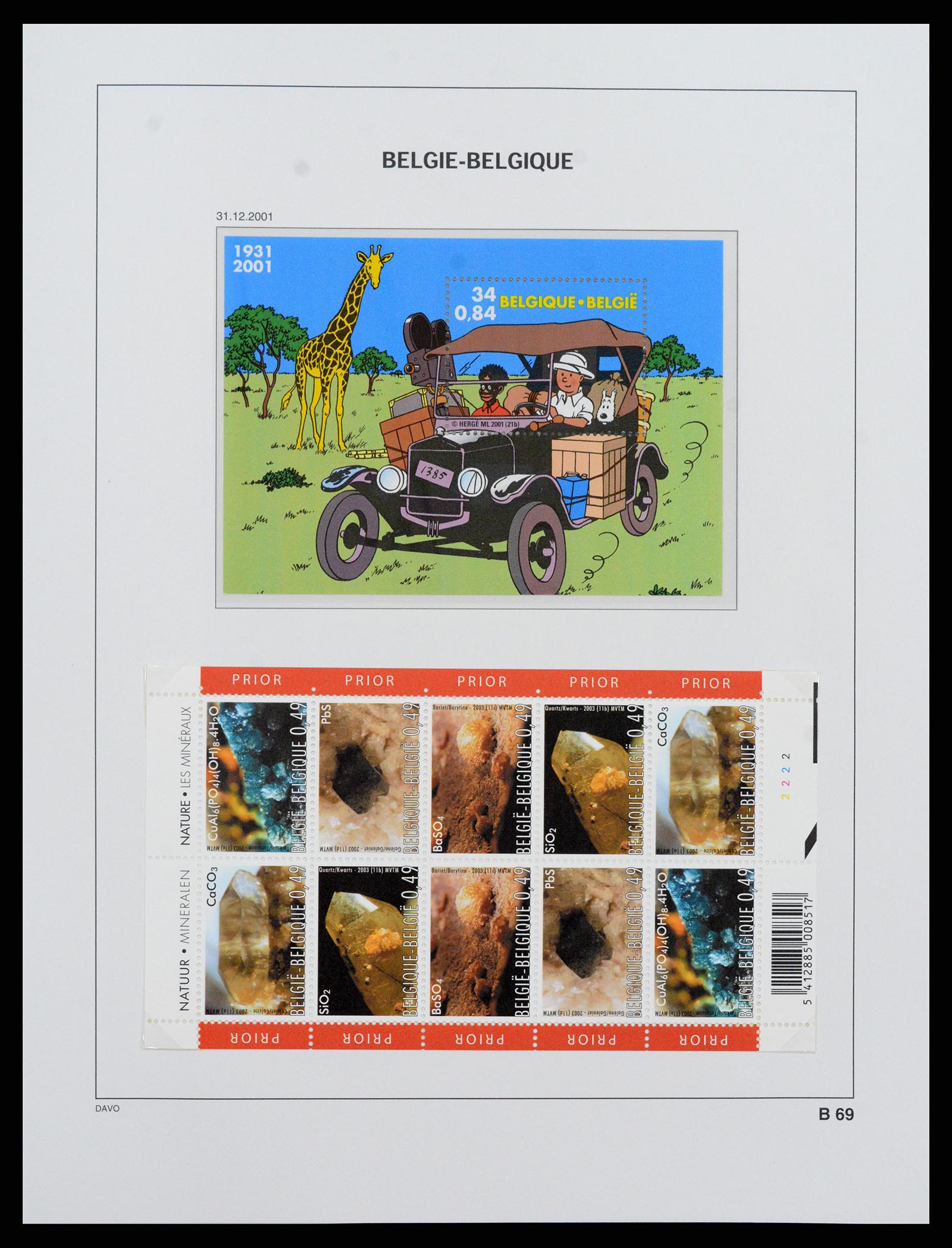 37416 075 - Postzegelverzameling 37416 België blokken 1924-2006.