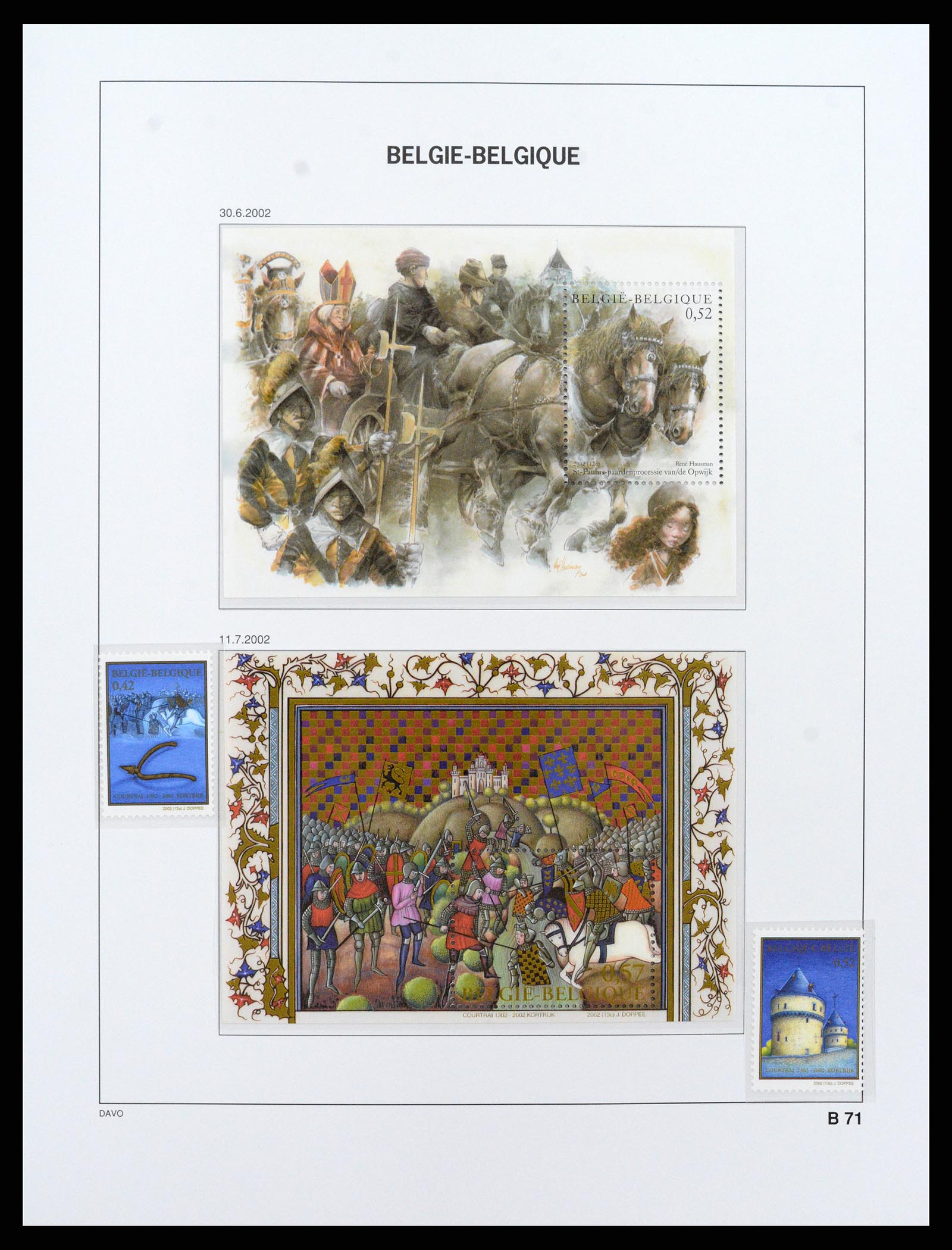 37416 077 - Postzegelverzameling 37416 België blokken 1924-2006.