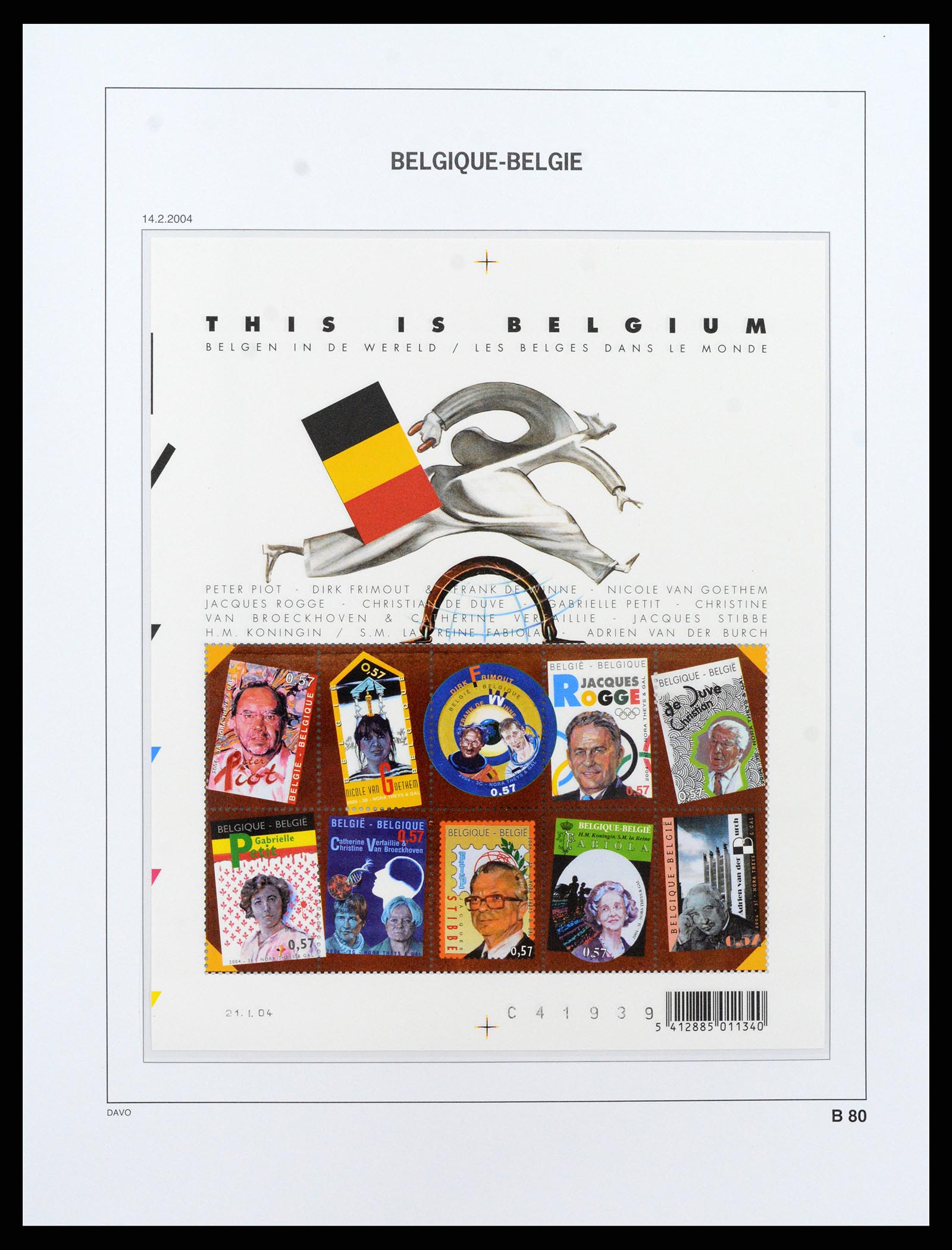 37416 086 - Postzegelverzameling 37416 België blokken 1924-2006.