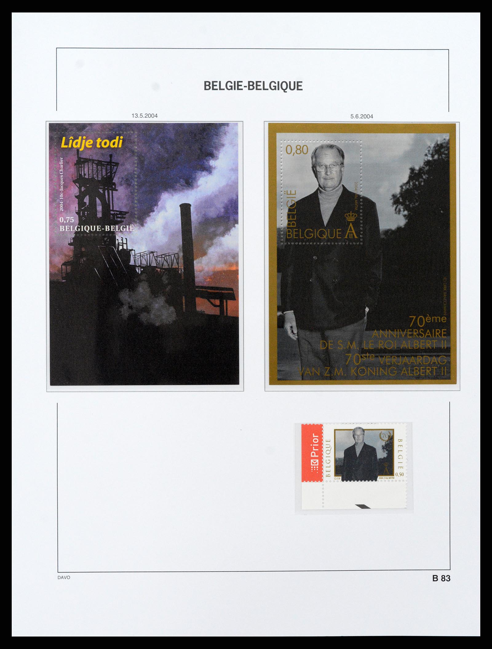 37416 089 - Postzegelverzameling 37416 België blokken 1924-2006.