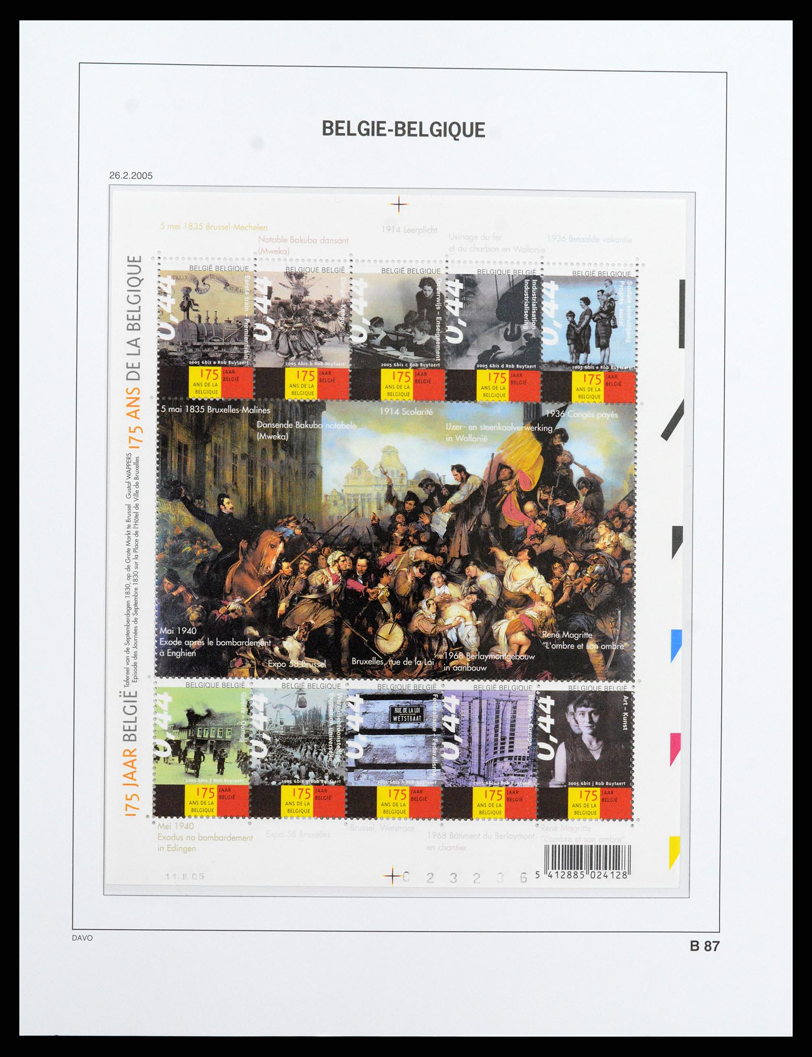 37416 093 - Postzegelverzameling 37416 België blokken 1924-2006.