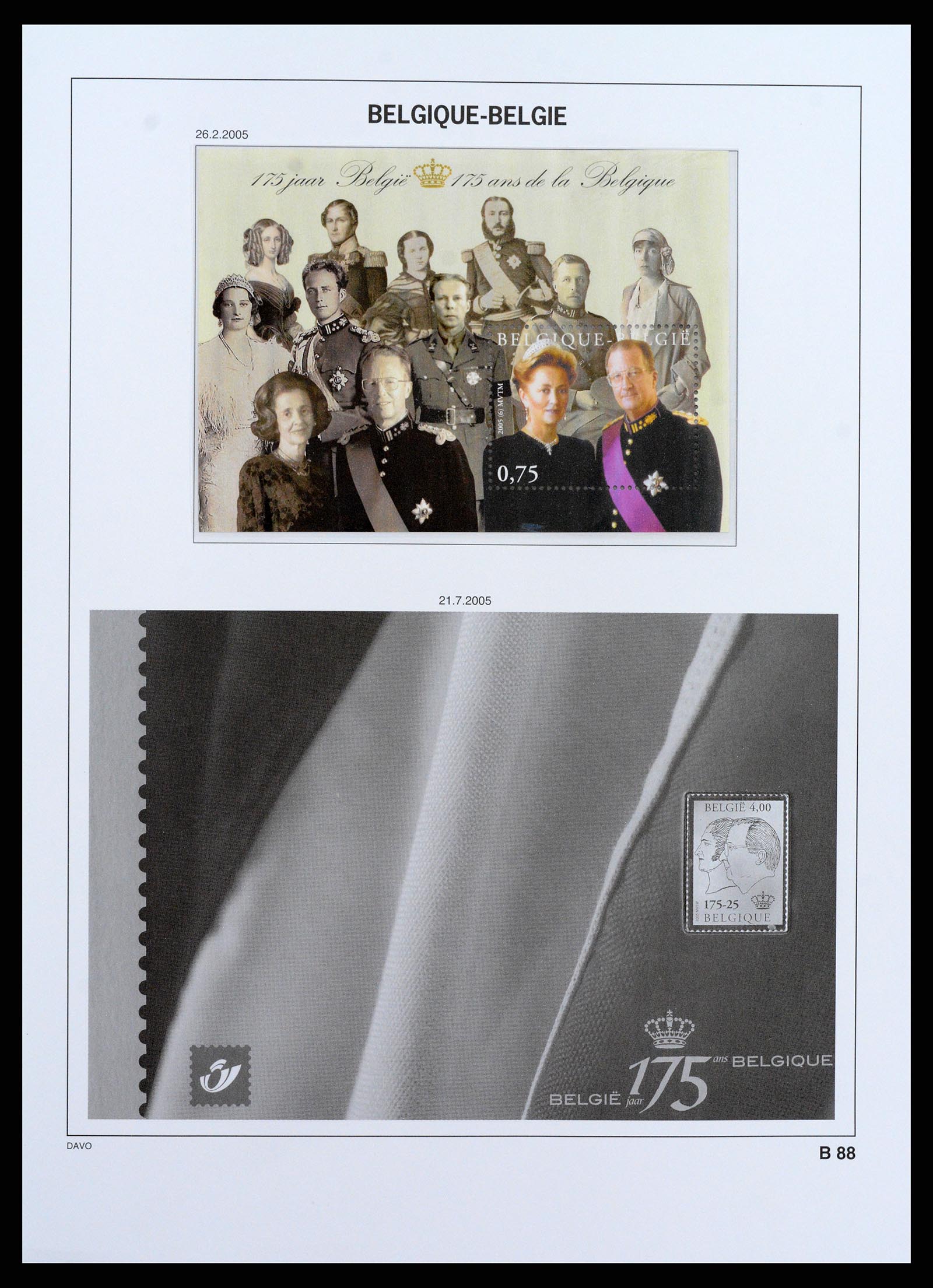 37416 095 - Postzegelverzameling 37416 België blokken 1924-2006.