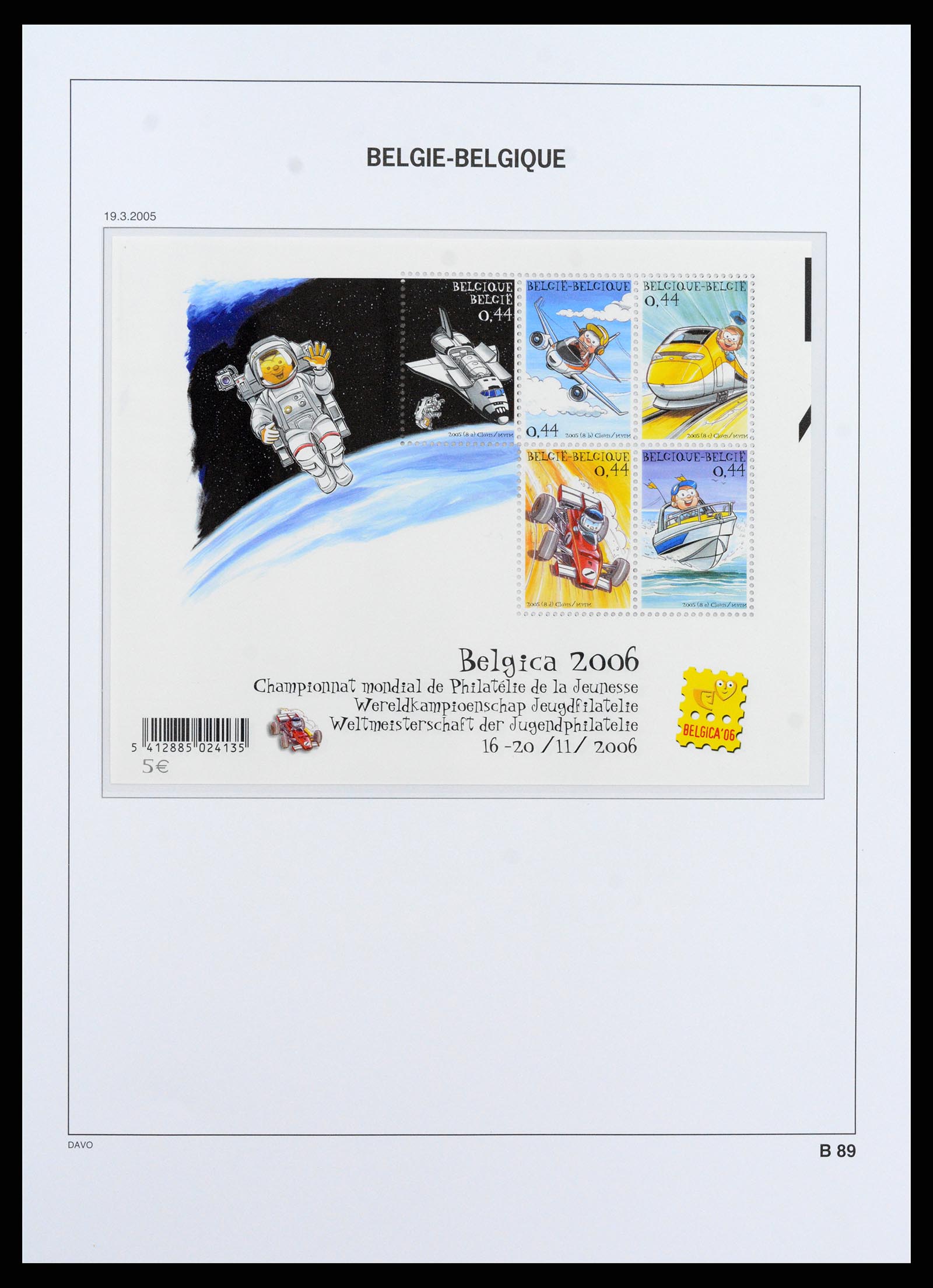 37416 096 - Postzegelverzameling 37416 België blokken 1924-2006.