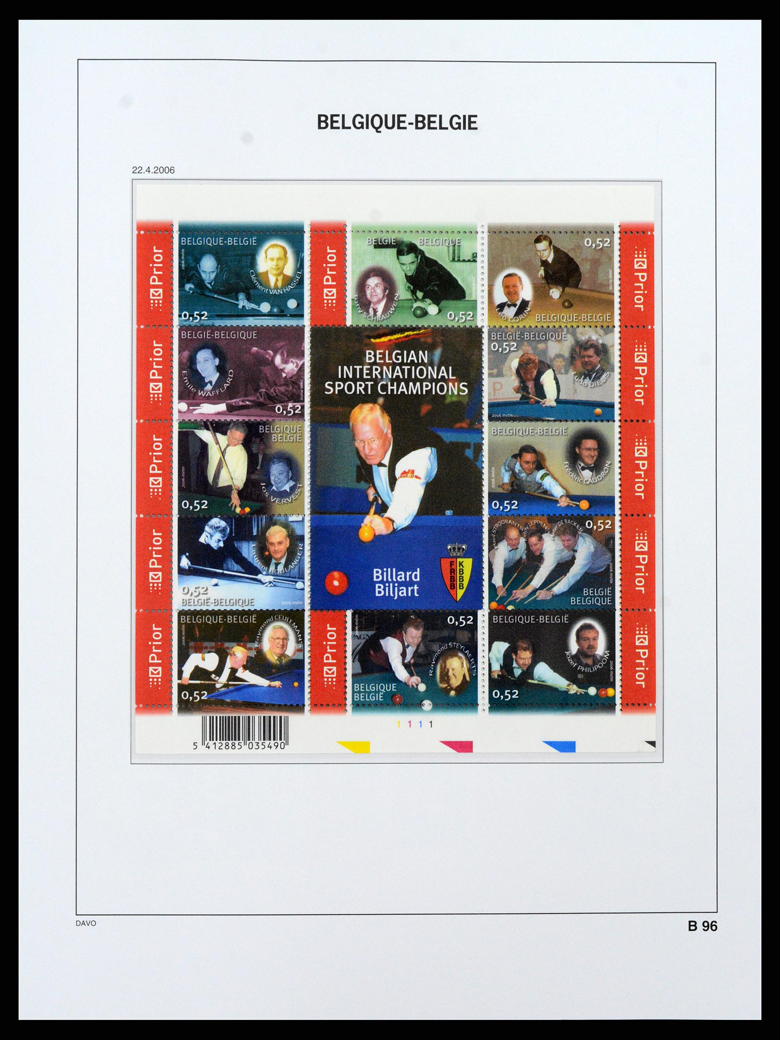 37416 104 - Postzegelverzameling 37416 België blokken 1924-2006.