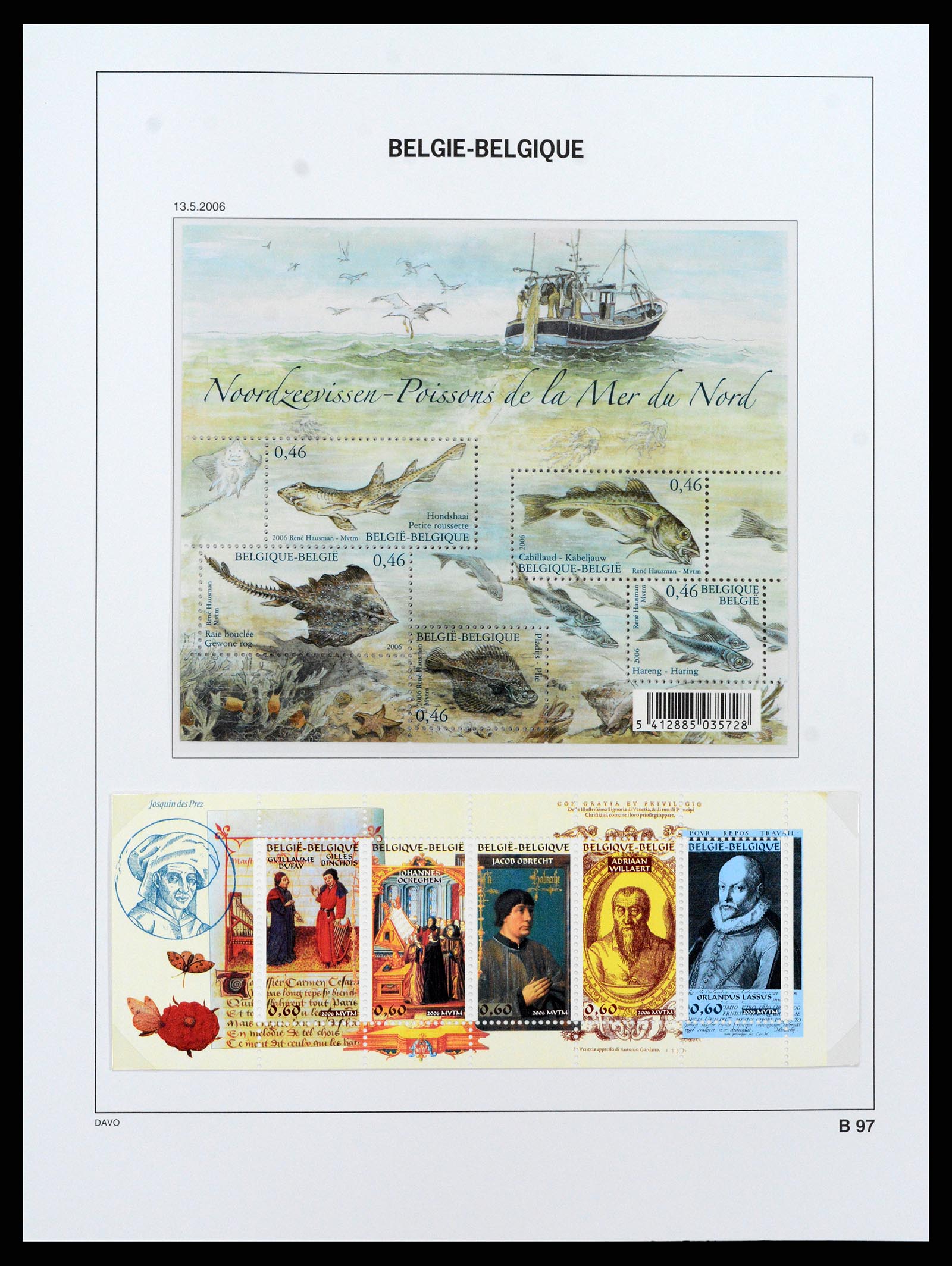 37416 105 - Postzegelverzameling 37416 België blokken 1924-2006.