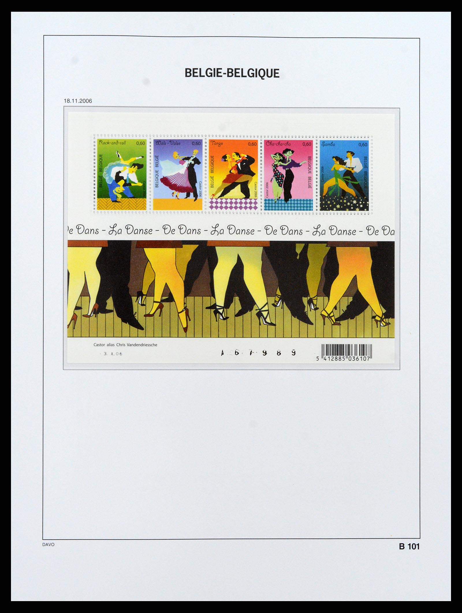 37416 109 - Postzegelverzameling 37416 België blokken 1924-2006.