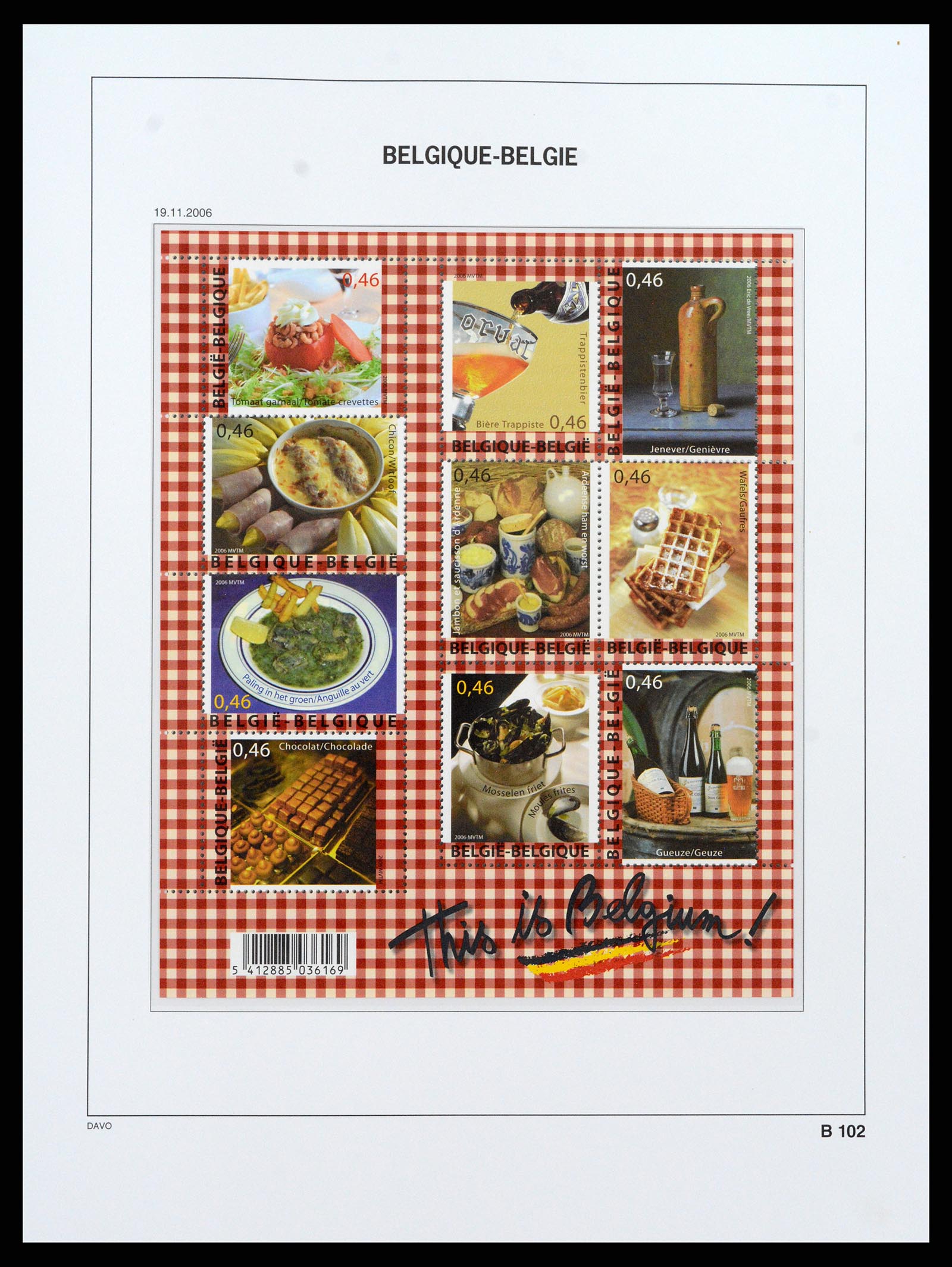 37416 110 - Postzegelverzameling 37416 België blokken 1924-2006.