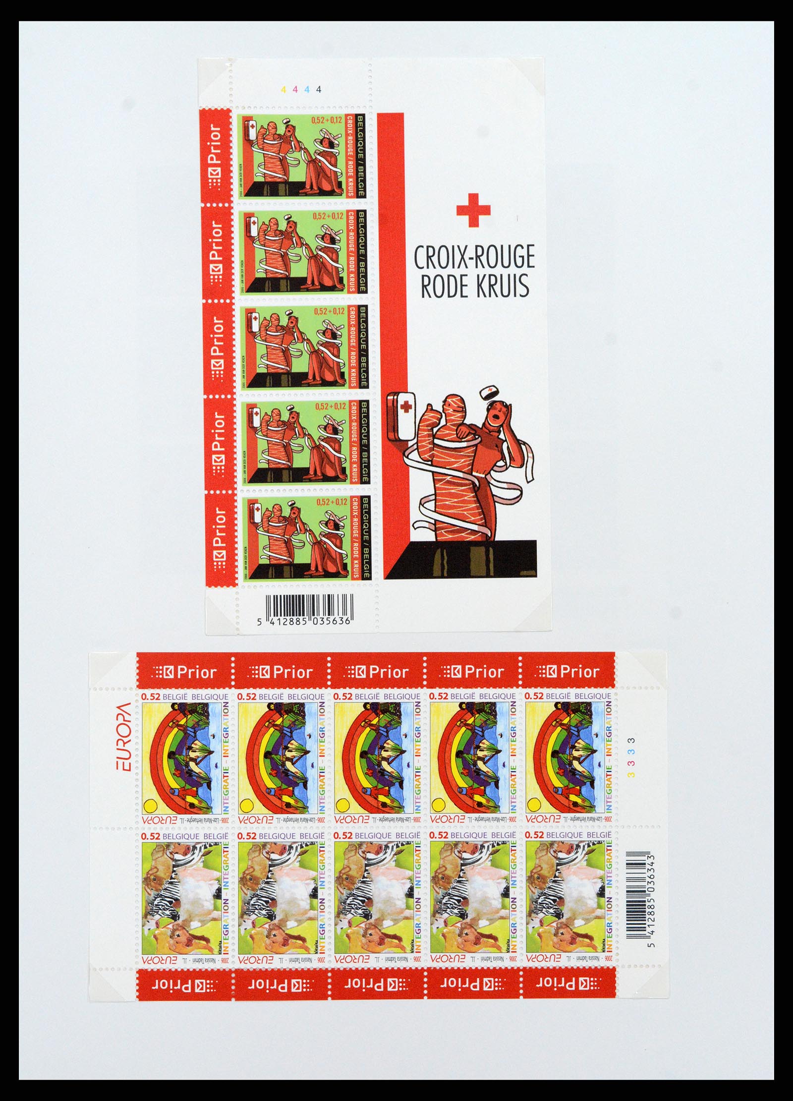 37416 117 - Postzegelverzameling 37416 België blokken 1924-2006.