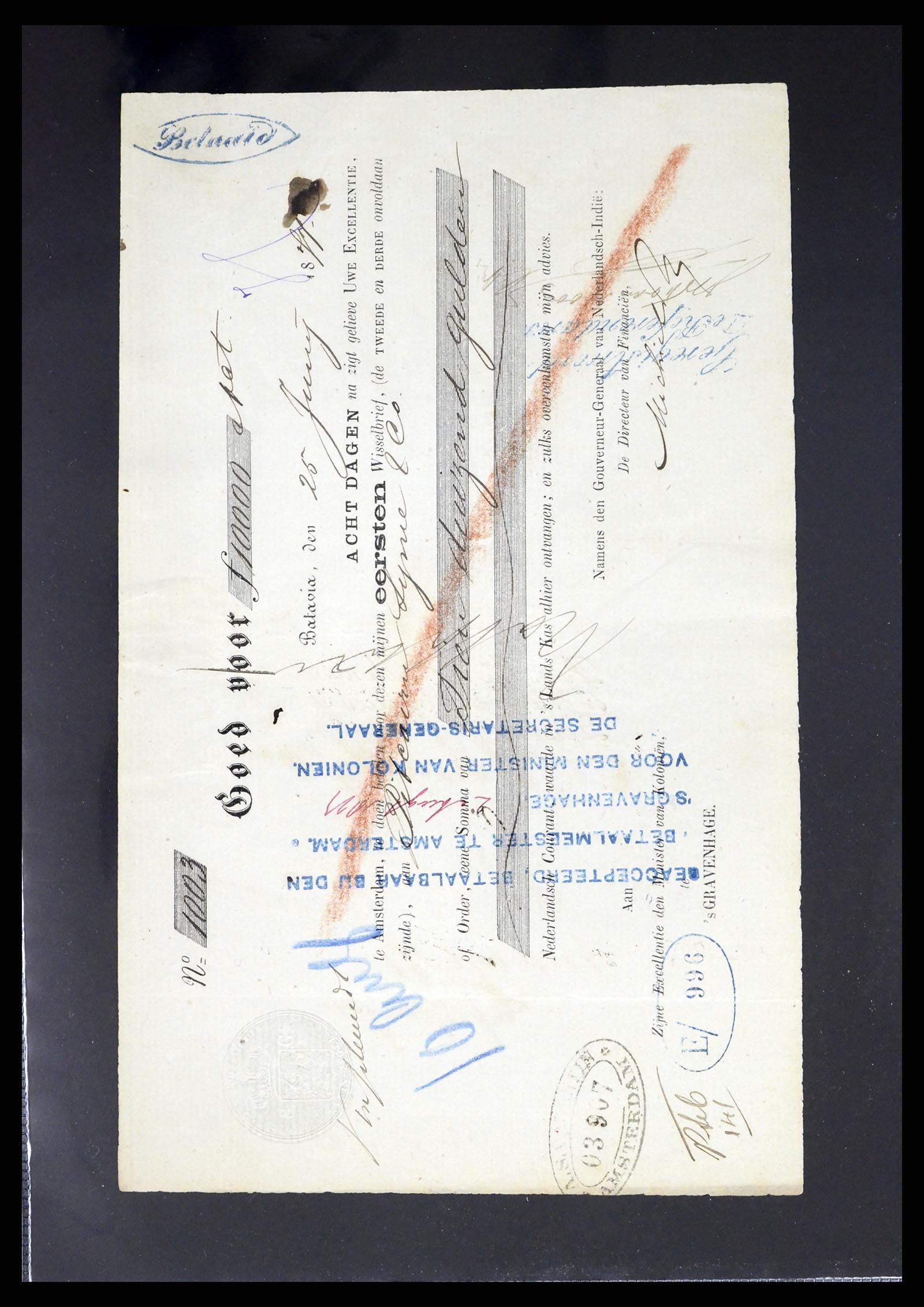 37417 005 - Postzegelverzameling 37417 Nederlands Indië fiscaal 1876-1949.