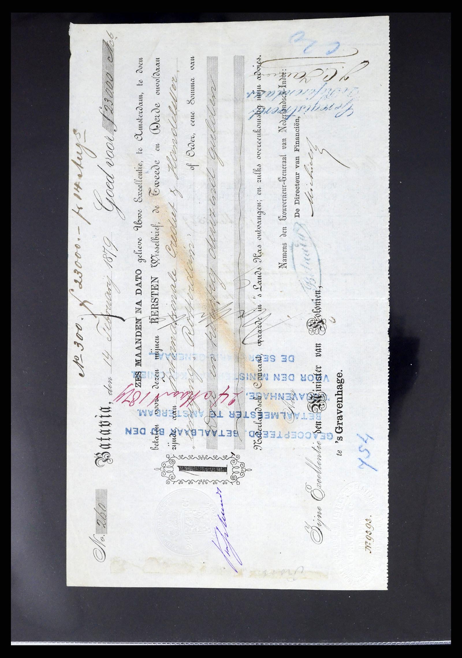 37417 009 - Postzegelverzameling 37417 Nederlands Indië fiscaal 1876-1949.