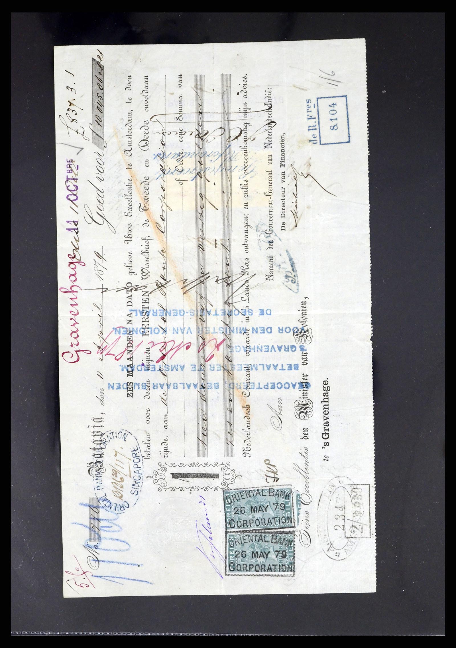 37417 011 - Postzegelverzameling 37417 Nederlands Indië fiscaal 1876-1949.