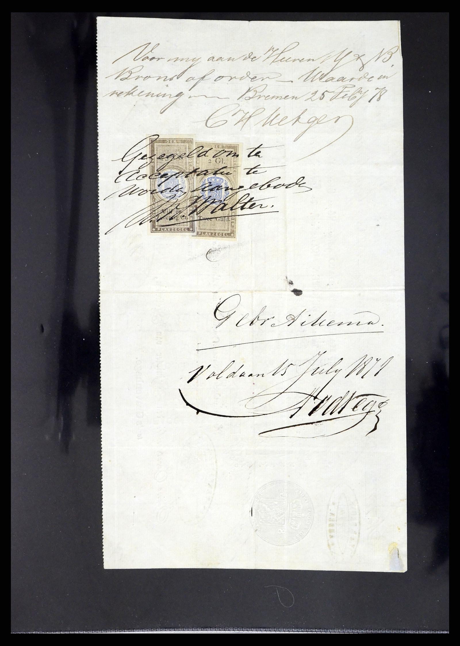37417 014 - Postzegelverzameling 37417 Nederlands Indië fiscaal 1876-1949.