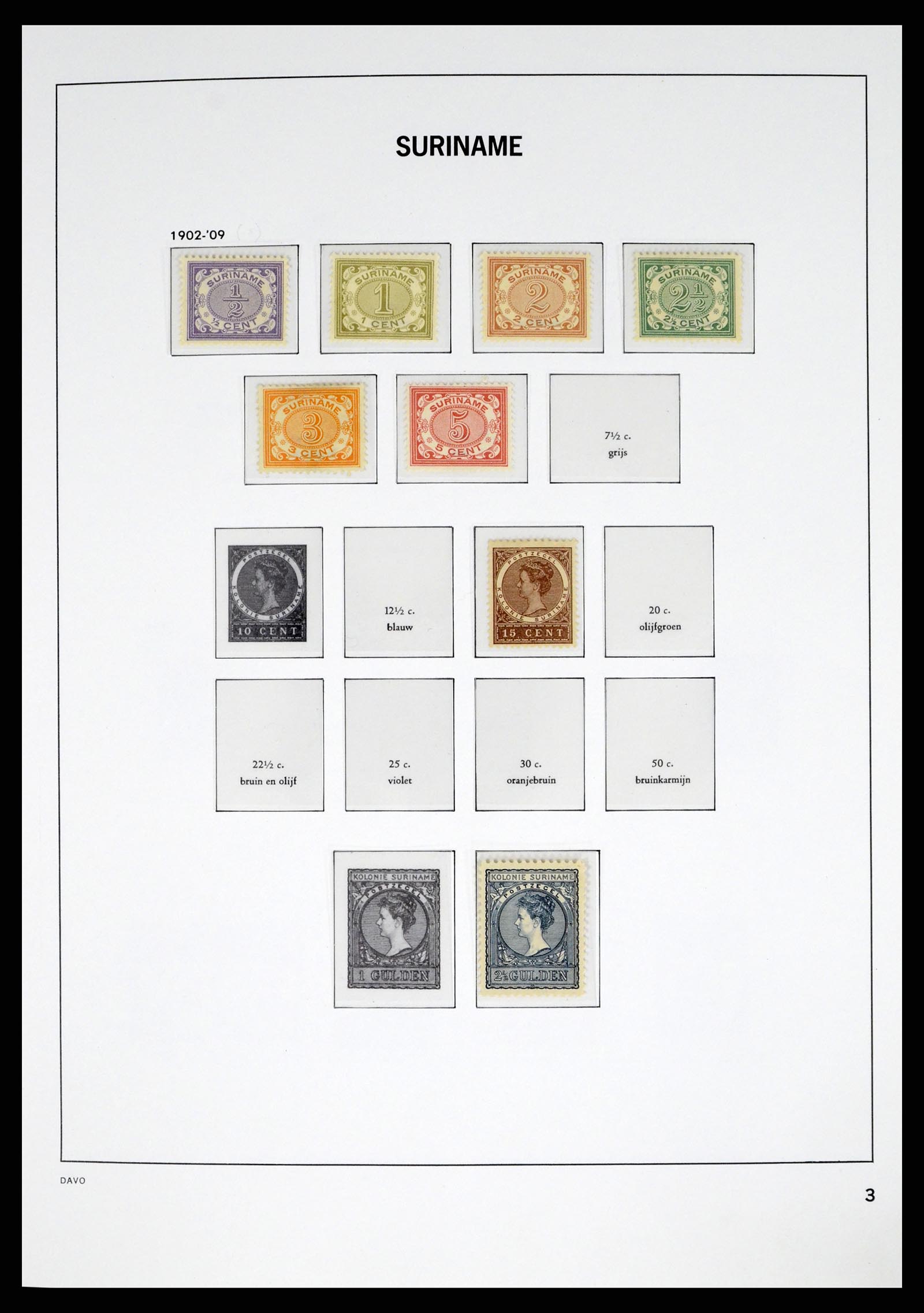 37421 003 - Postzegelverzameling 37421 Suriname 1873-1975.