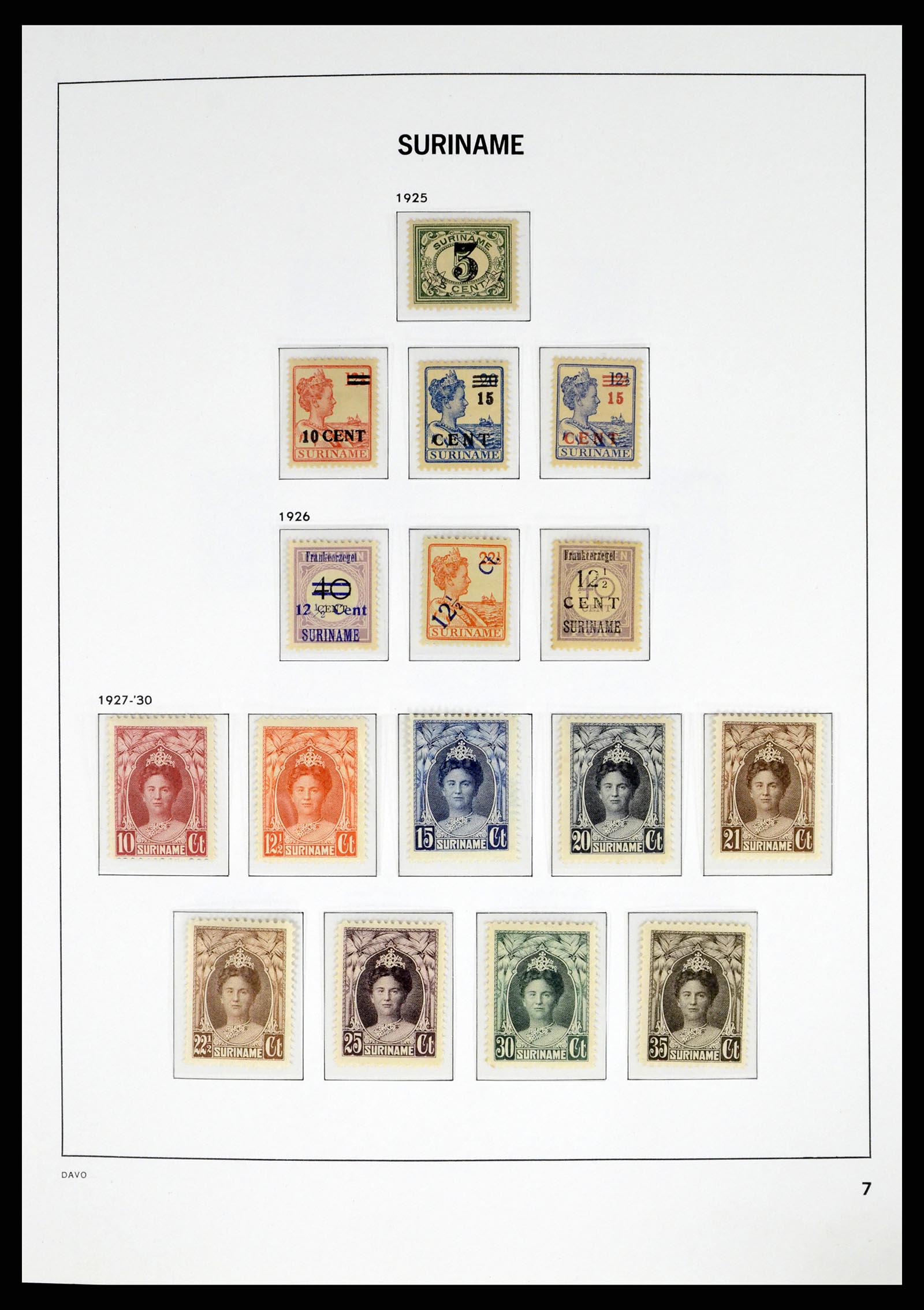 37421 007 - Postzegelverzameling 37421 Suriname 1873-1975.