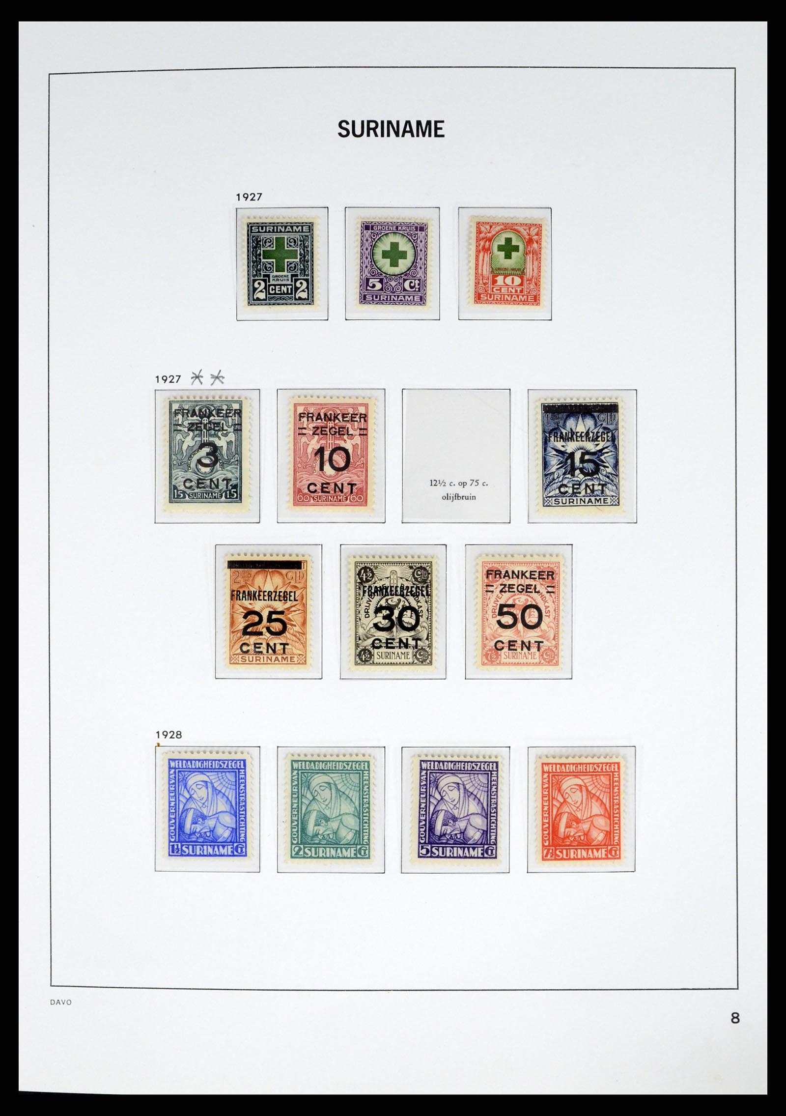 37421 008 - Postzegelverzameling 37421 Suriname 1873-1975.