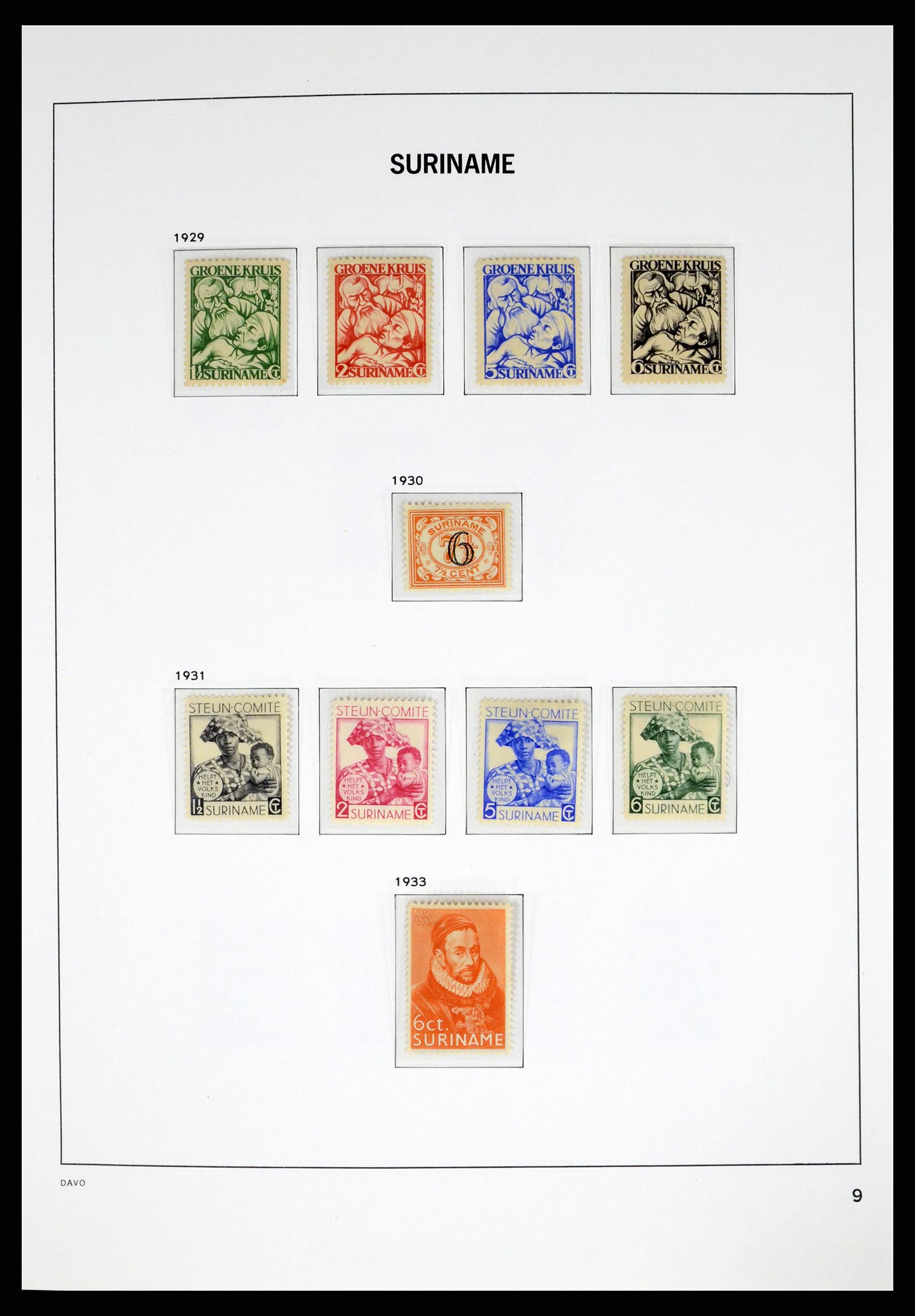 37421 009 - Postzegelverzameling 37421 Suriname 1873-1975.